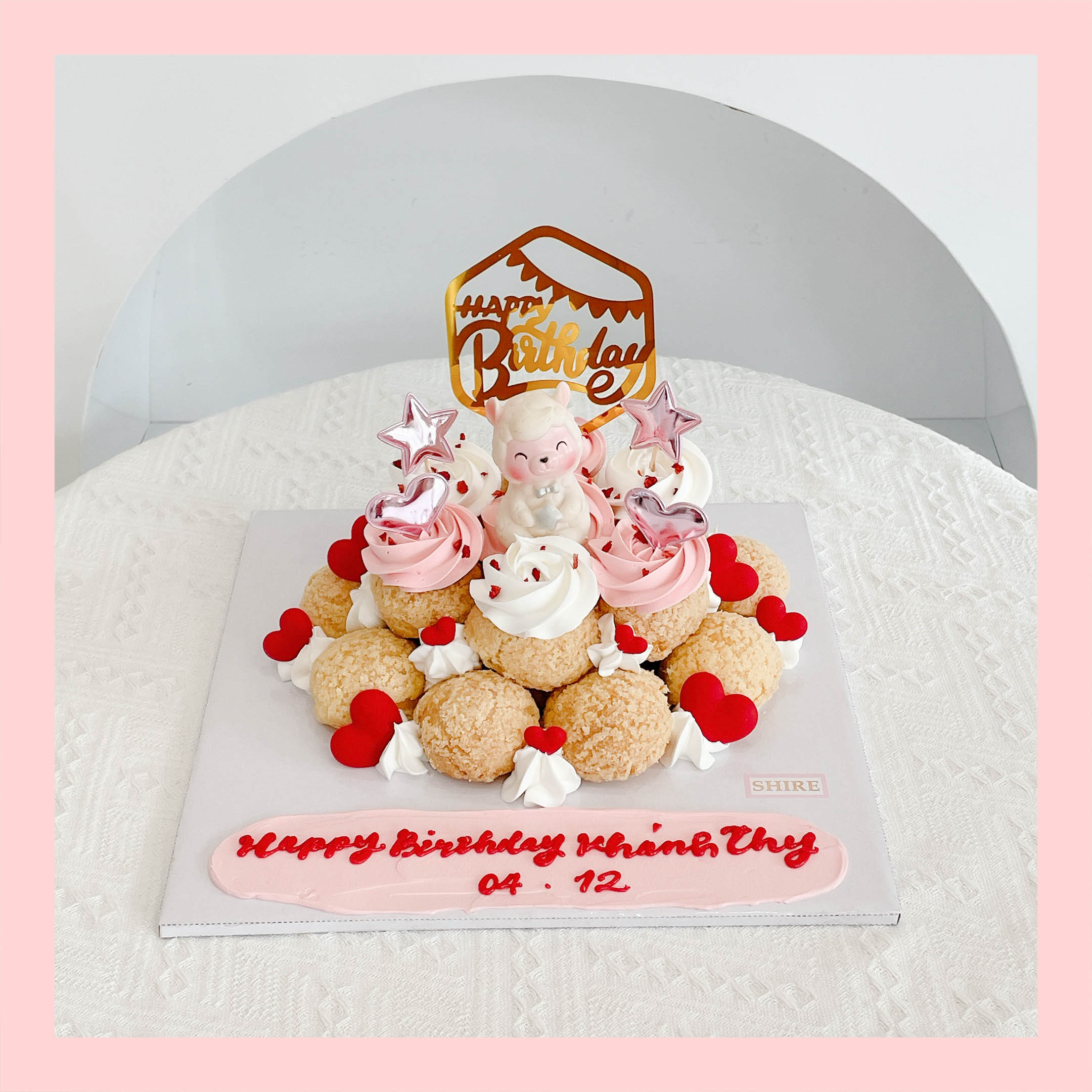 Su kem giòn sinh nhật cho bé - Choux creme trang trí phụ kiện