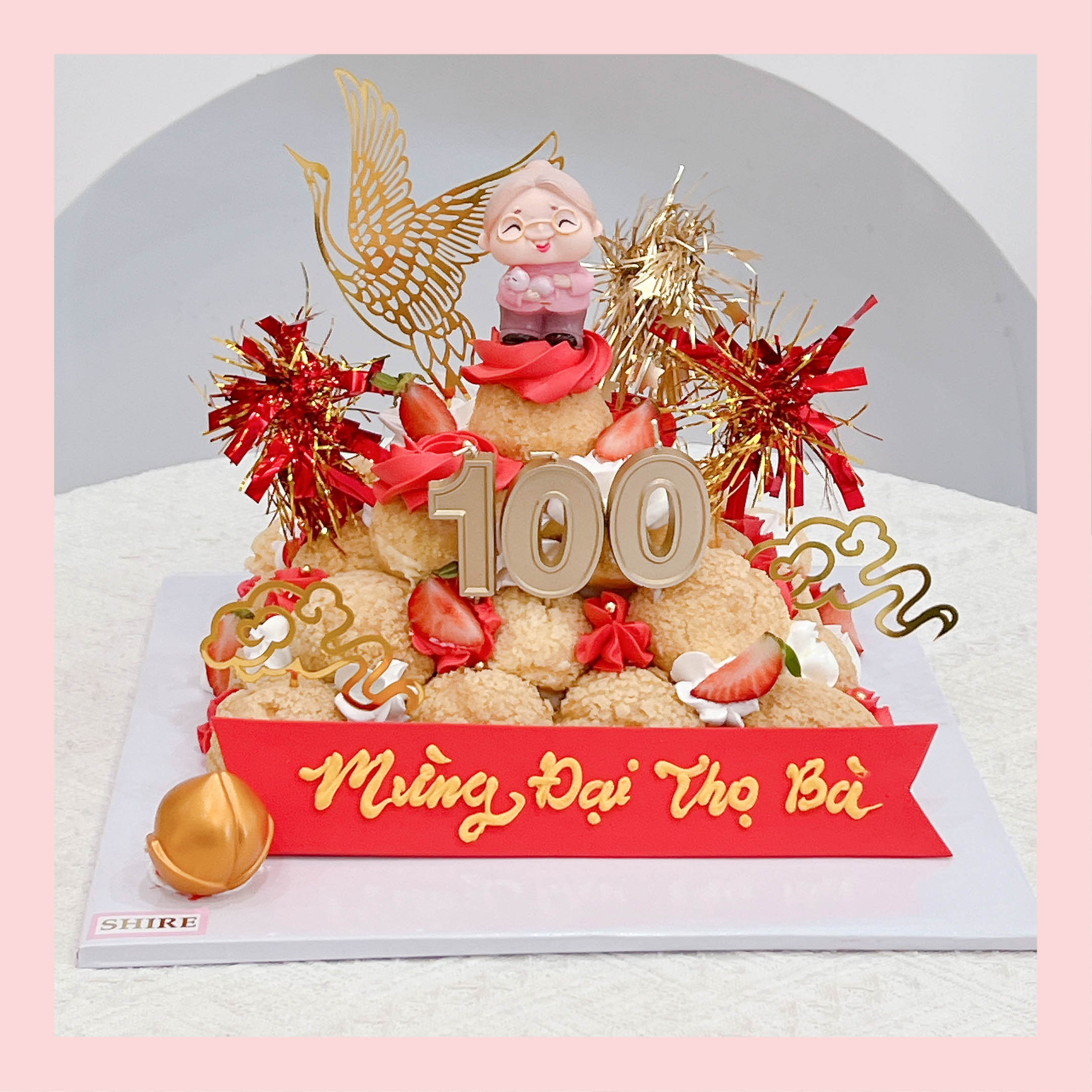 Su kem giòn sinh nhật đơn giản - Choux creme