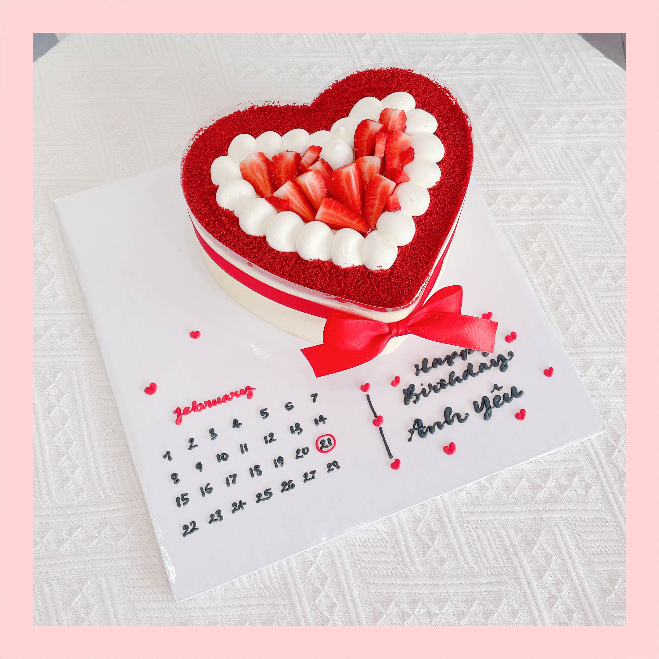 Tiramisu trái tim - Bánh kem tiramisu dạng ổ