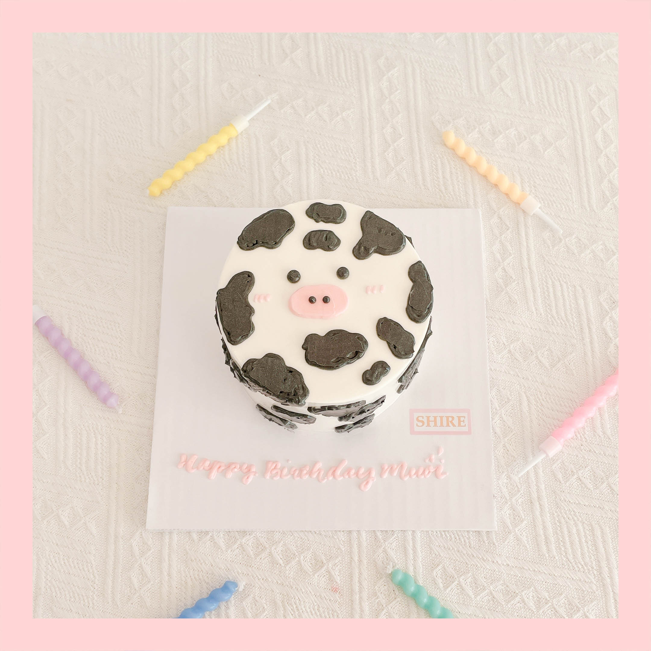 Bánh mini hình thú cute cho bé  - Bánh kem bơ mini 10-12cm