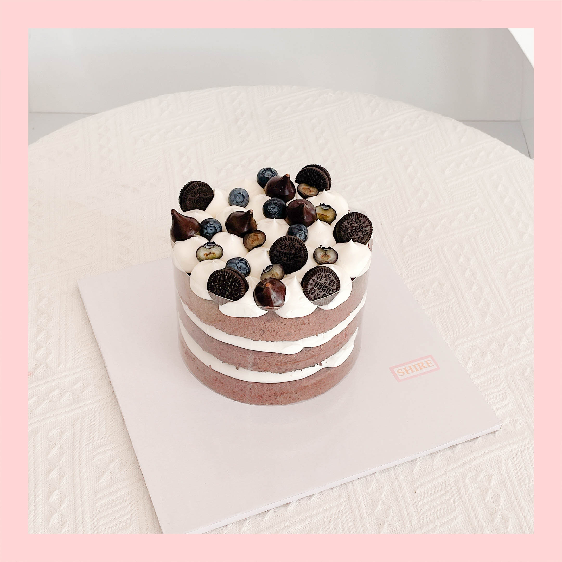 Bánh mini trang trí trái cây - Bánh kem bơ mini 10-12cm
