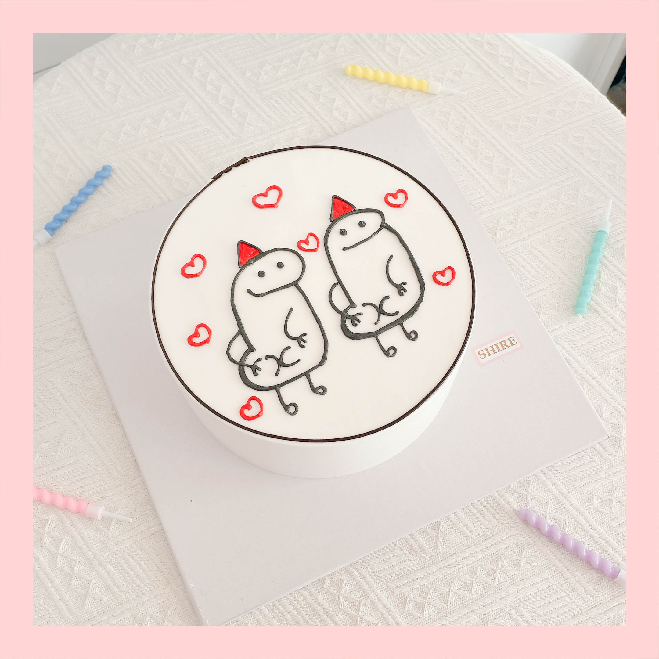 Bánh kem vẽ hình ngộ nghĩnh đáng yêu - Bánh kem sinh nhật