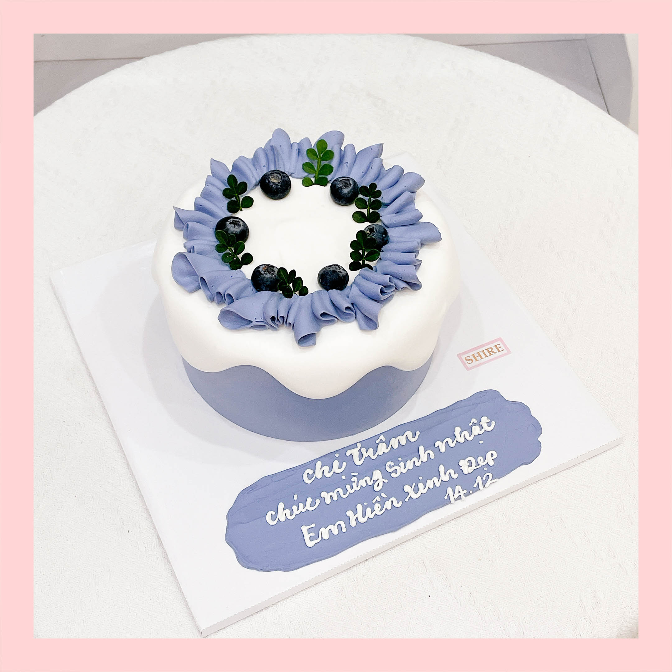 Bánh trang trí việt quất - Bánh kem sinh nhật