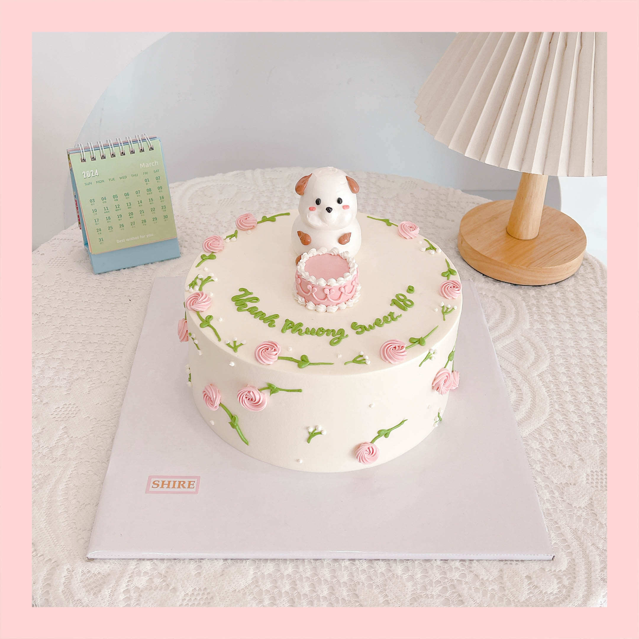 Bánh bơm thú hình con chó/con mèo/con khỉ/con chuột/con bò 3D dễ thương - Bánh sinh nhật trẻ em