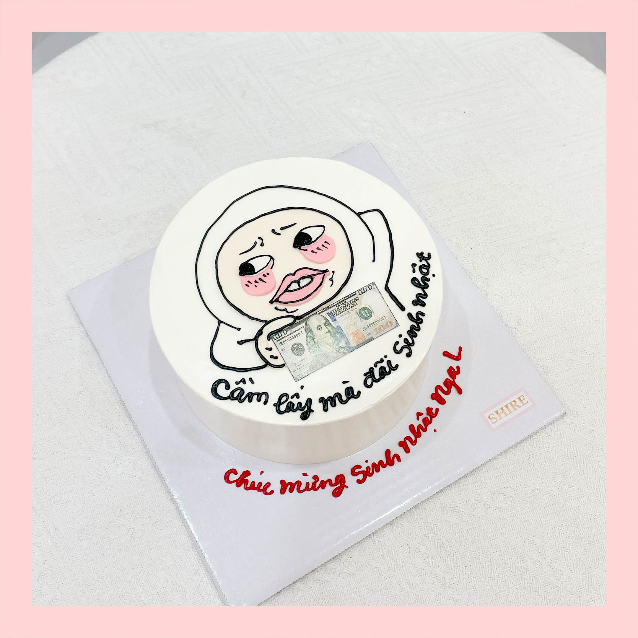 Bánh kem vẽ hình ngộ nghĩnh đáng yêu - Bánh kem sinh nhật