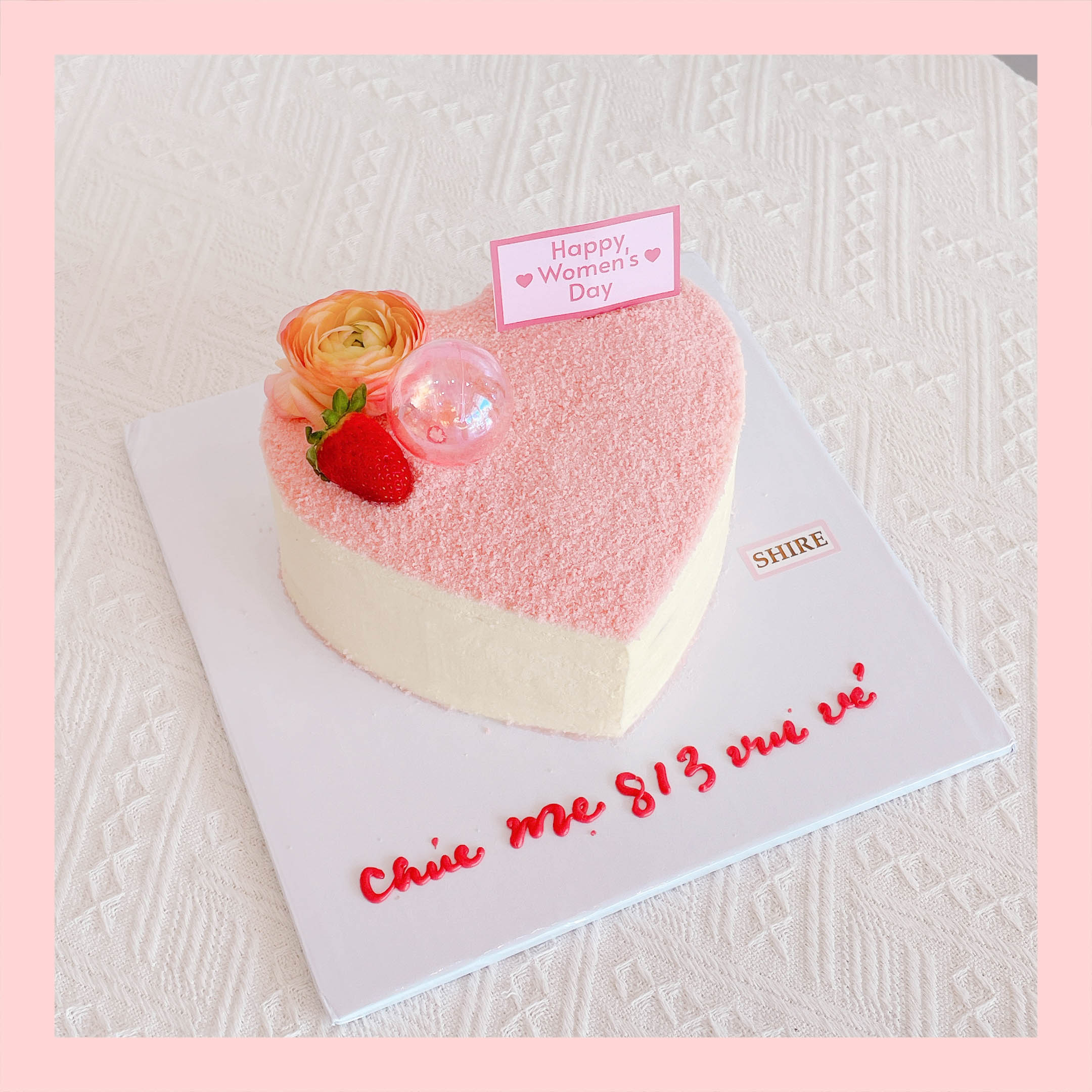 Tiramisu trái tim - Bánh kem tiramisu dạng ổ