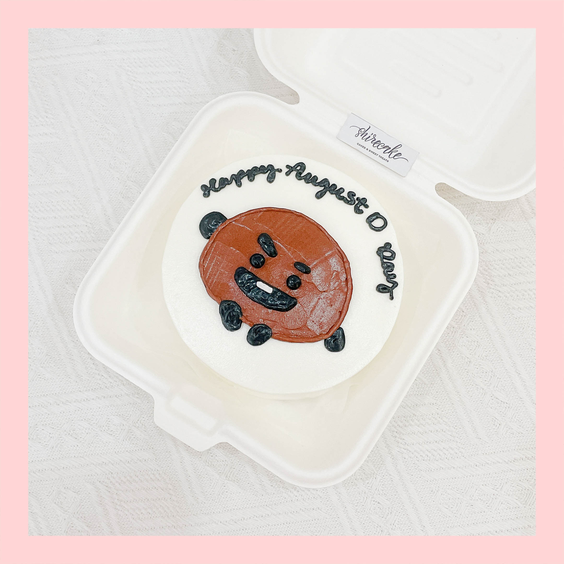 Mini Bento vẽ hình ngộ nghĩnh - Bánh kem bơ mini hộp bã mía