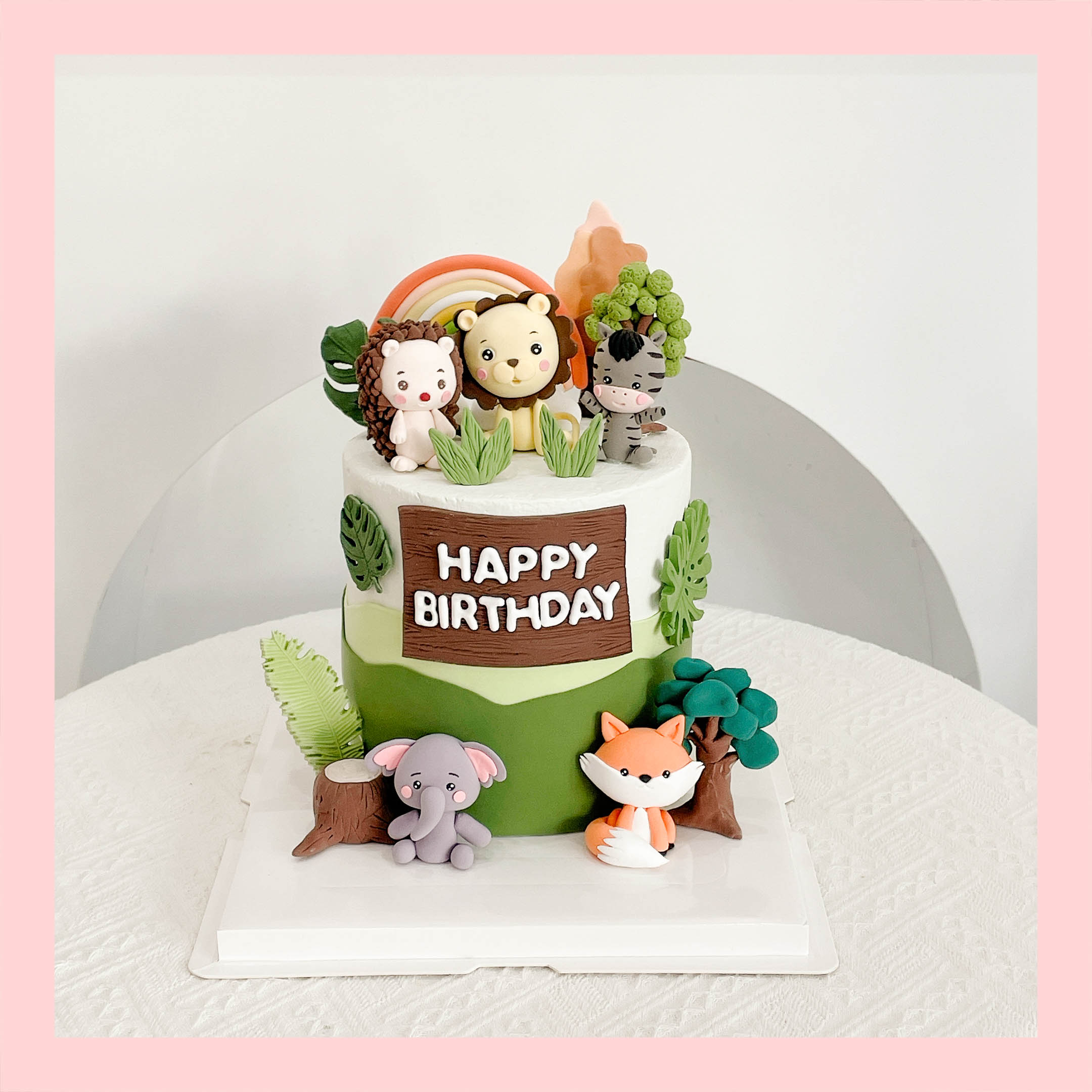 Bánh kem tạo hình con vật 3D cho các bé - Bánh kem fondant