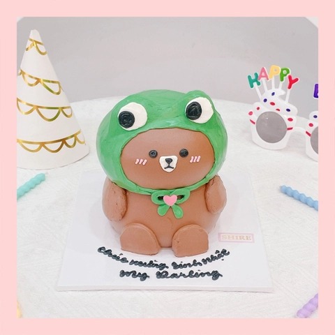 Bánh tạo hình con gấu/ con thỏ 3D - Bánh sinh nhật trẻ em