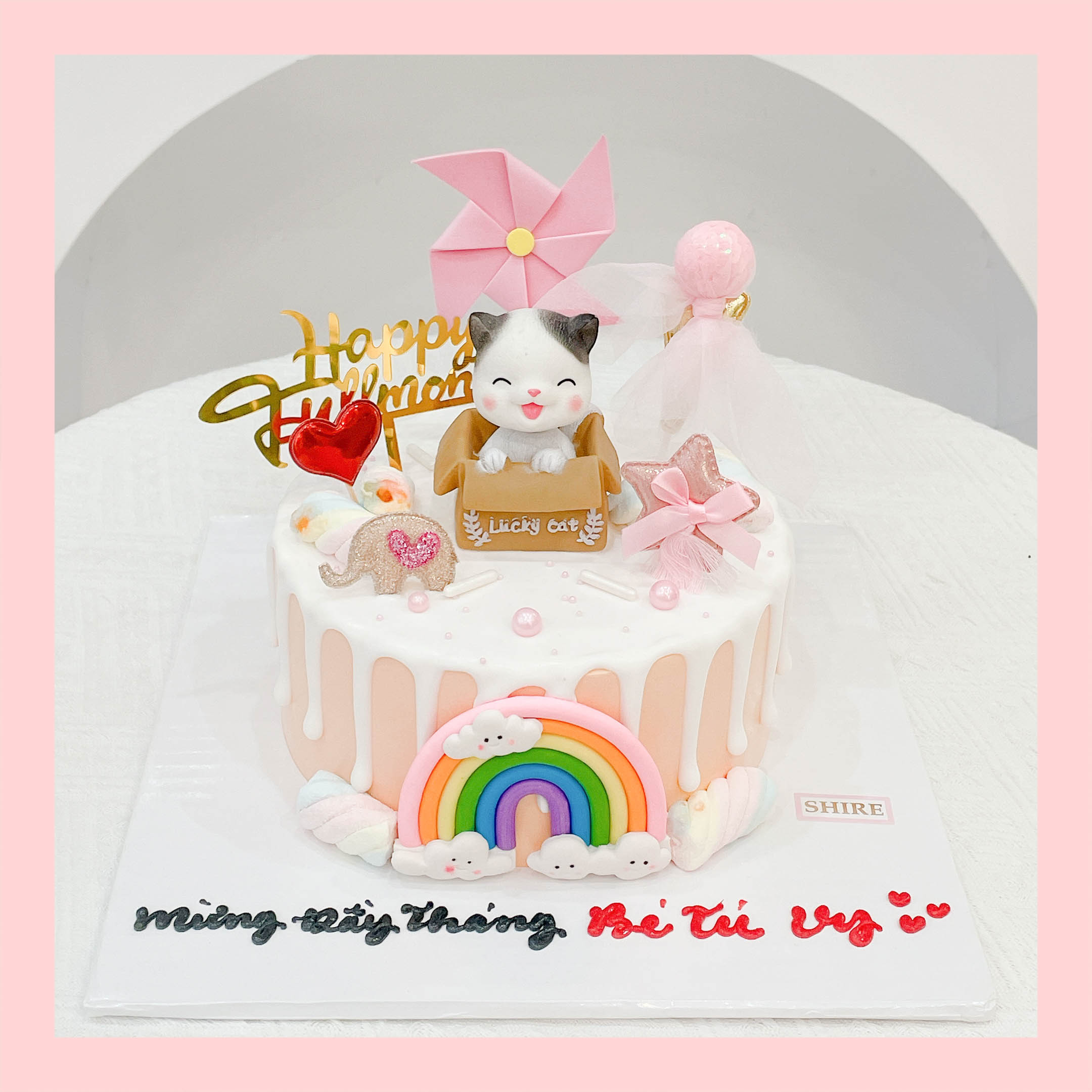 Bánh kem tuổi mẹo/con mèo - Bánh sinh nhật trẻ em