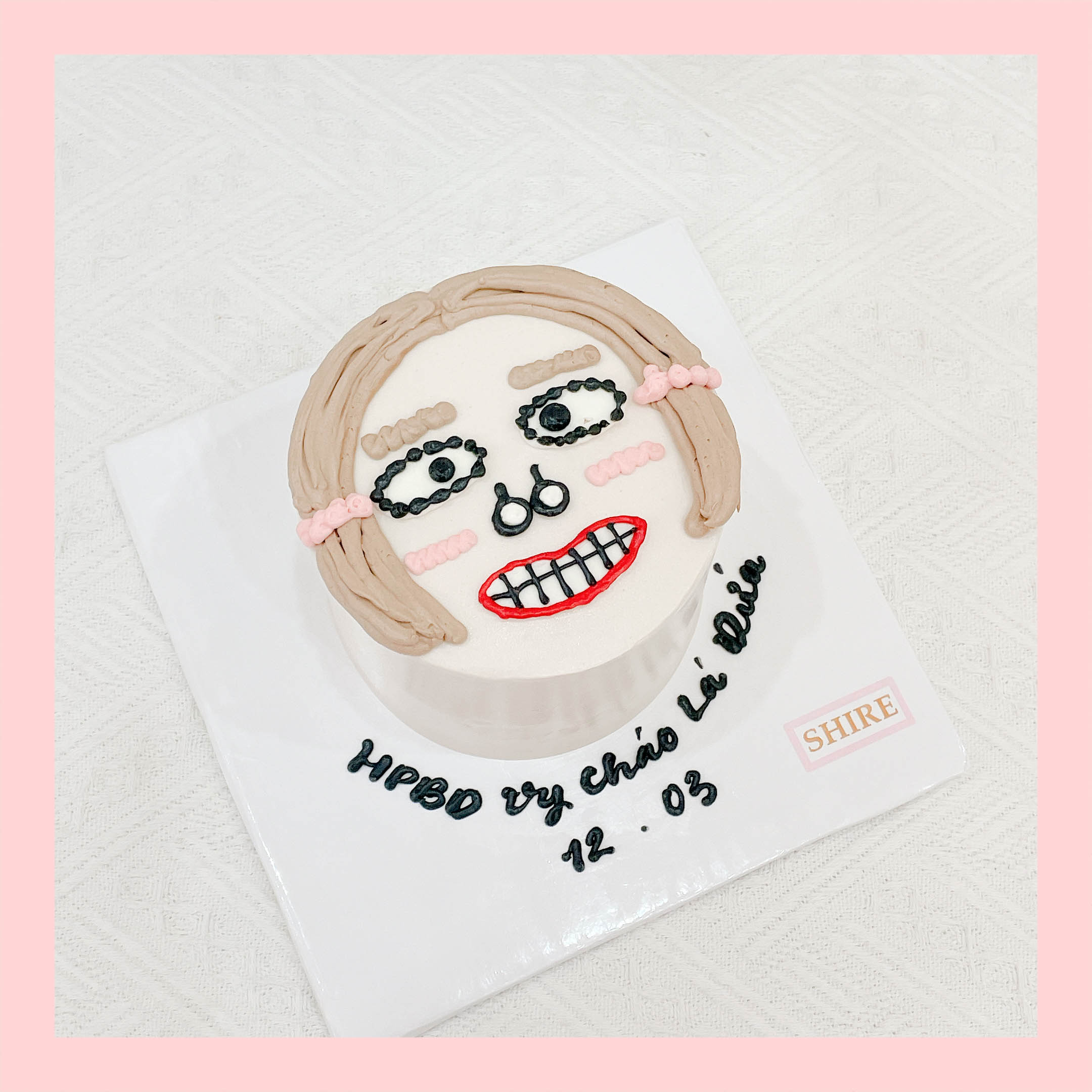 Bánh kem vẽ hình ngộ nghĩnh đáng yêu - Bánh kem sinh nhật