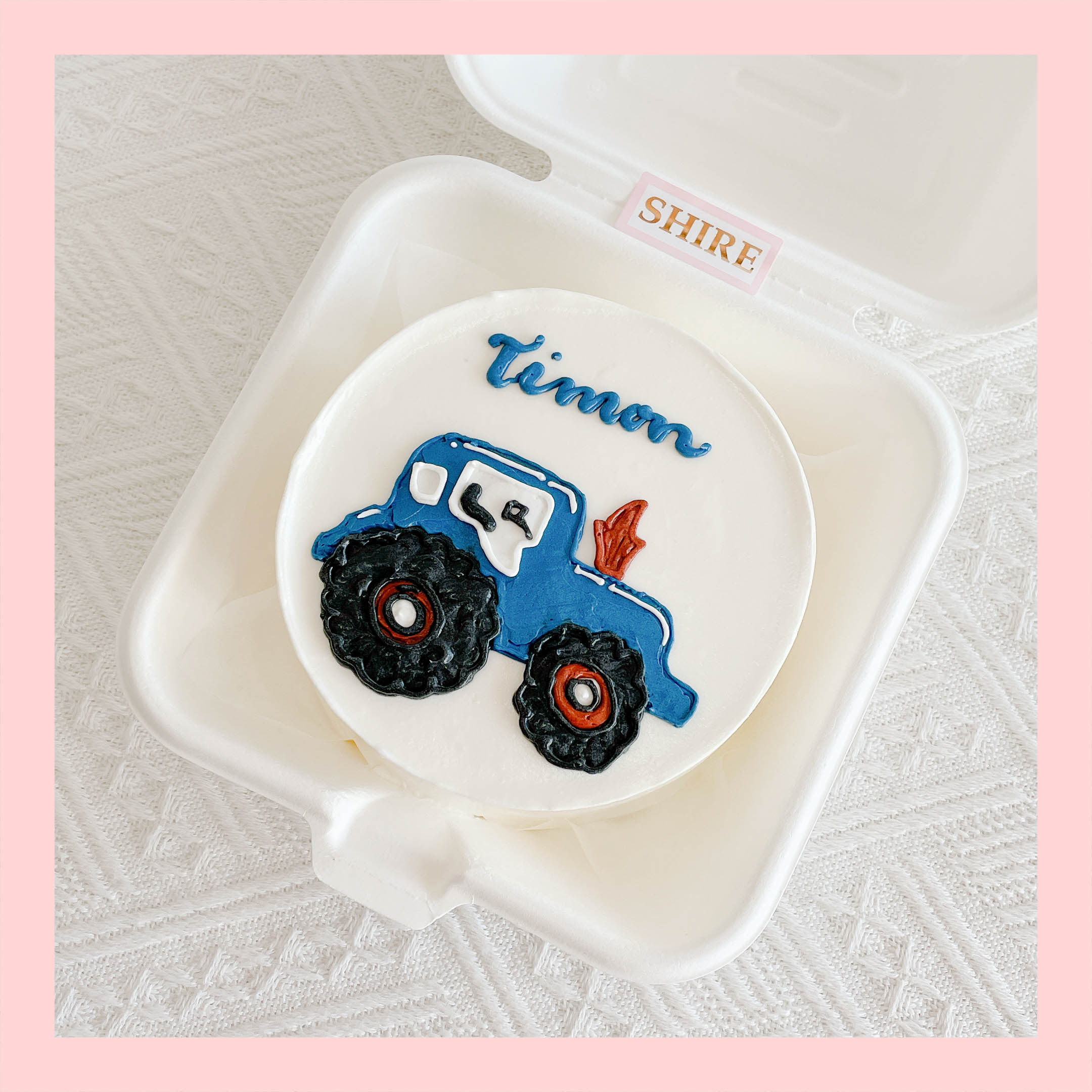 Mini Bento nhiều chủ đề - Bánh kem bơ mini hộp bã mía