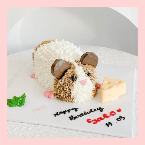 Bánh tạo hình con chuột/chim cánh cụt/con cừu/con vịt 3D - Bánh sinh nhật trẻ em