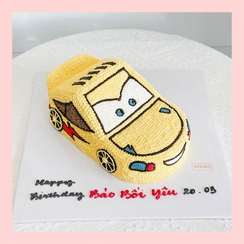 Bánh tạo hình xe hơi/bóng đá 3D - Bánh sinh nhật bé trai