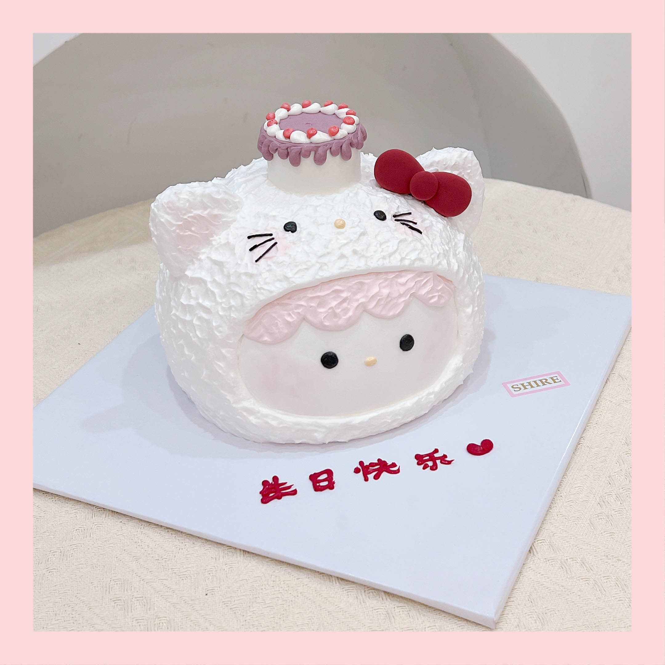 Bánh kem chủ đề nhân vật hoạt hình Sanrio/Labubu/Capybara/Crybaby dễ thương - Bánh sinh nhật trẻ em