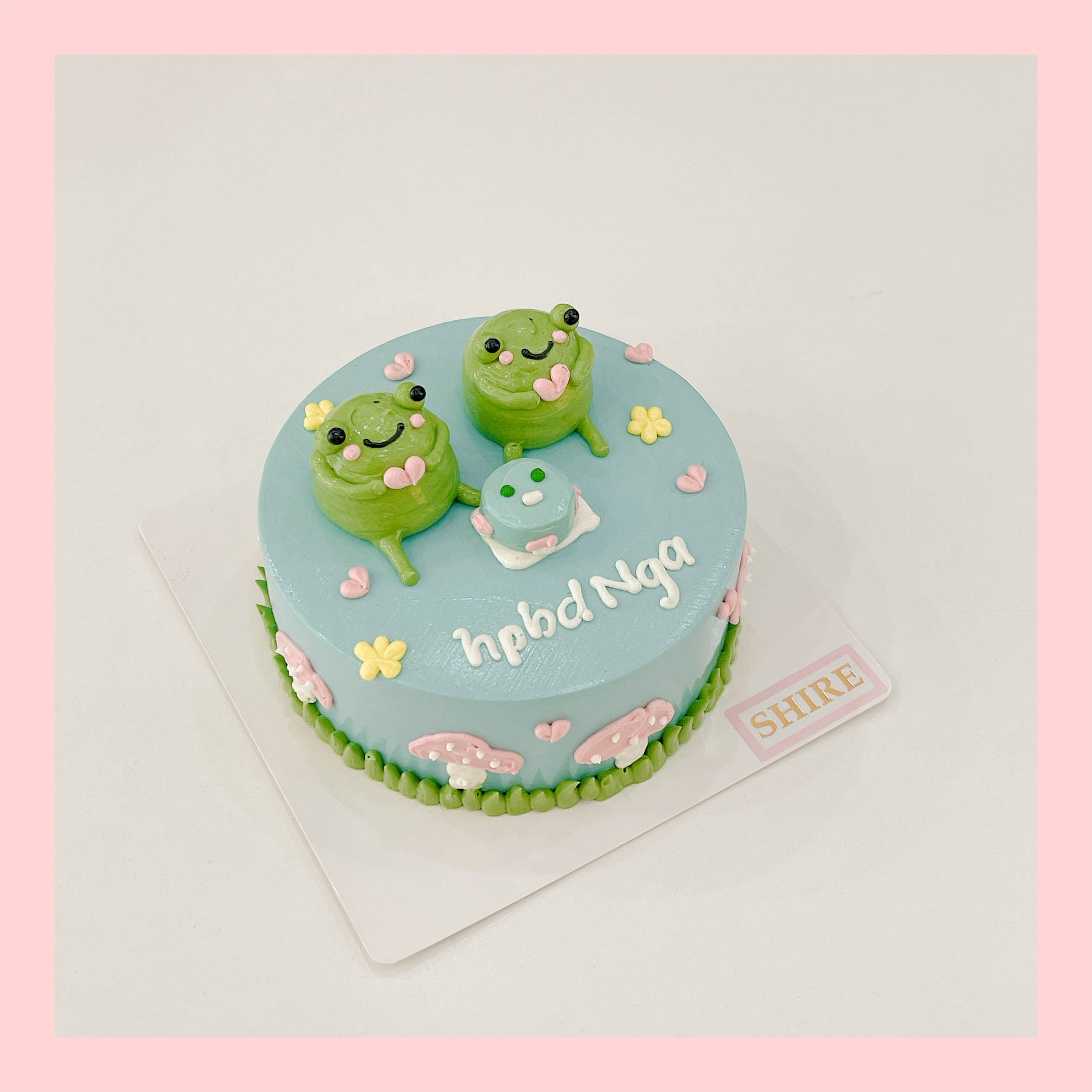 Bánh bơm thú hình con heo/con ếch/con gà/con cọp 3D dễ thương - Bánh sinh nhật trẻ em