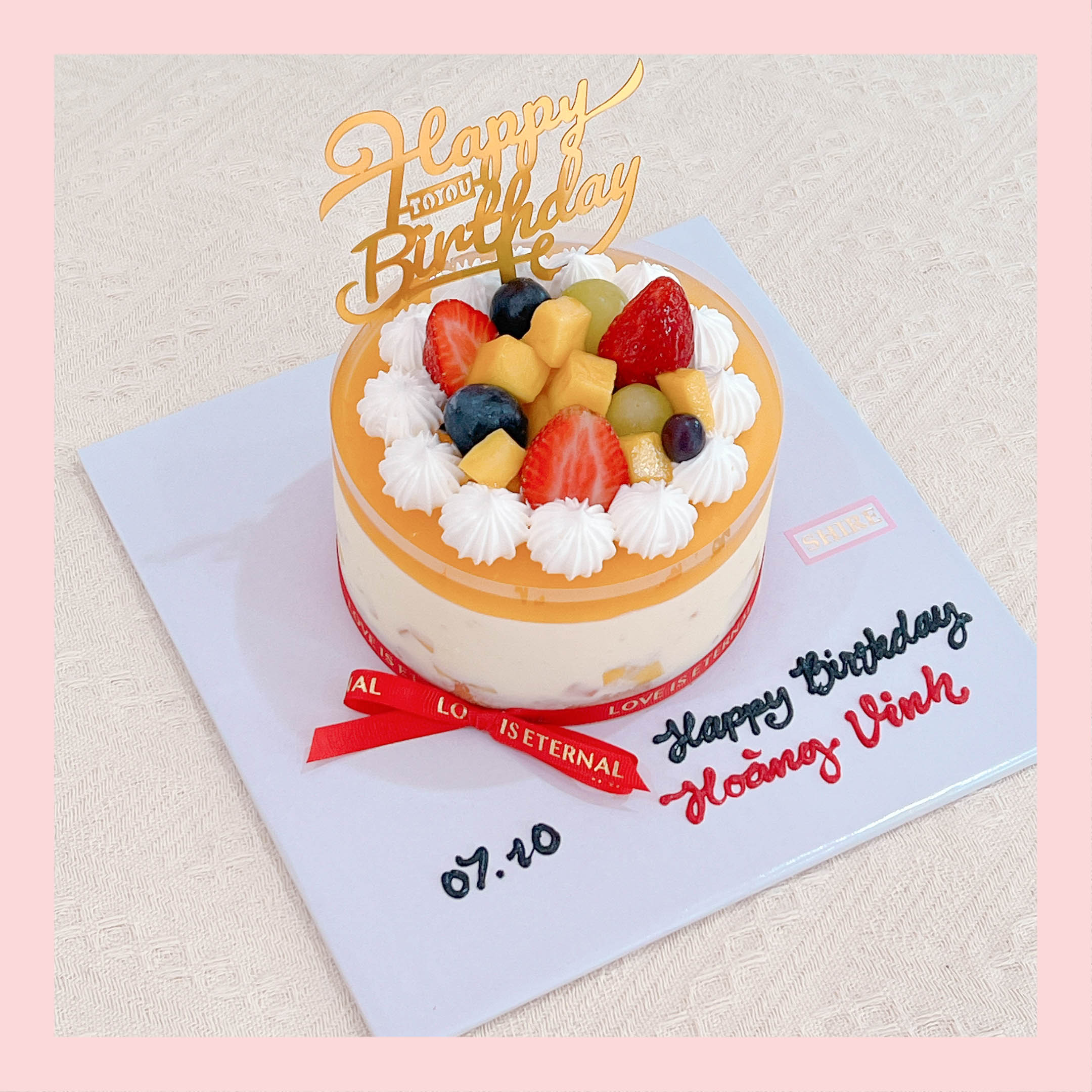 Mousse lạnh xoài - Bánh kem sinh nhật kiểu âu