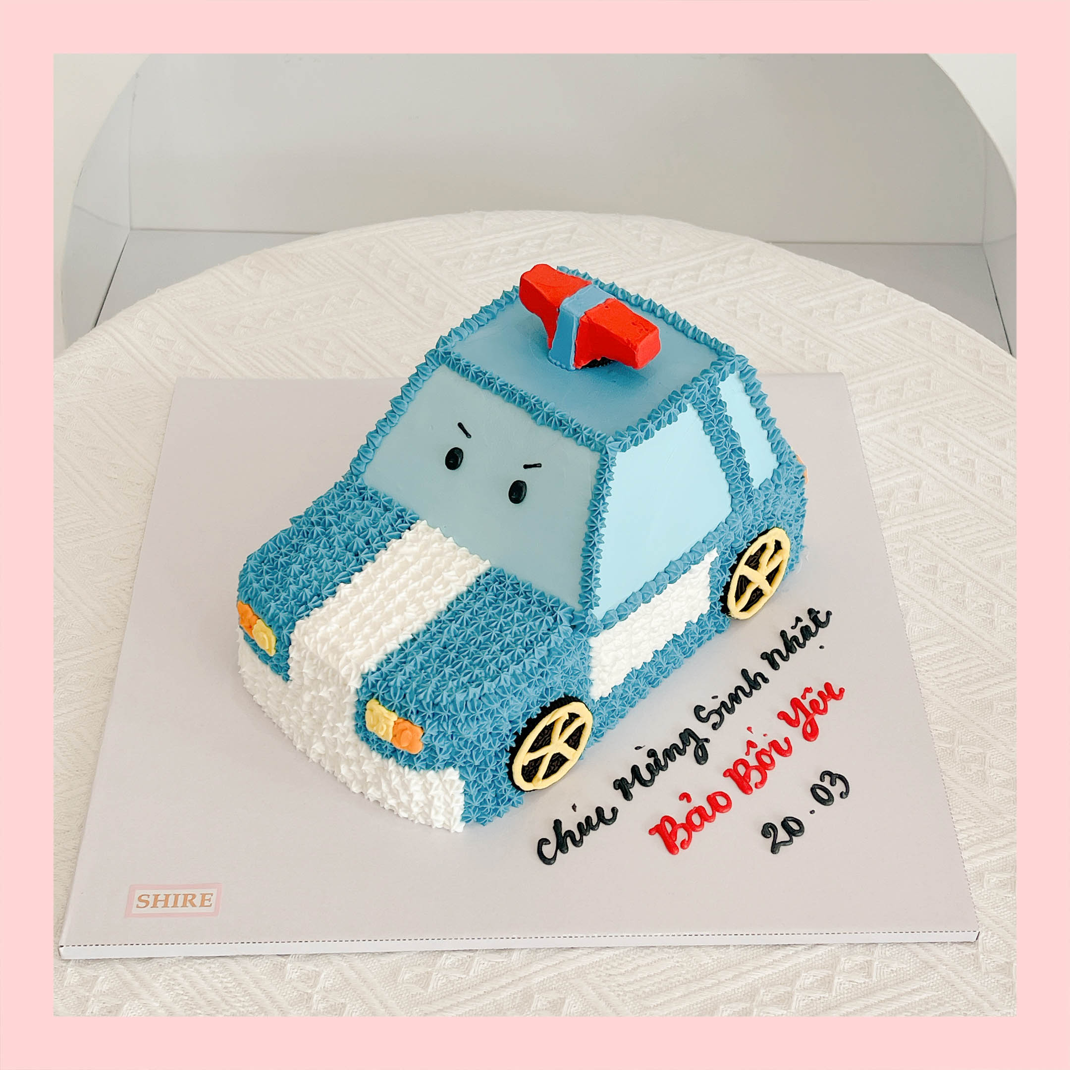 Bánh tạo hình xe hơi/bóng đá 3D - Bánh sinh nhật bé trai