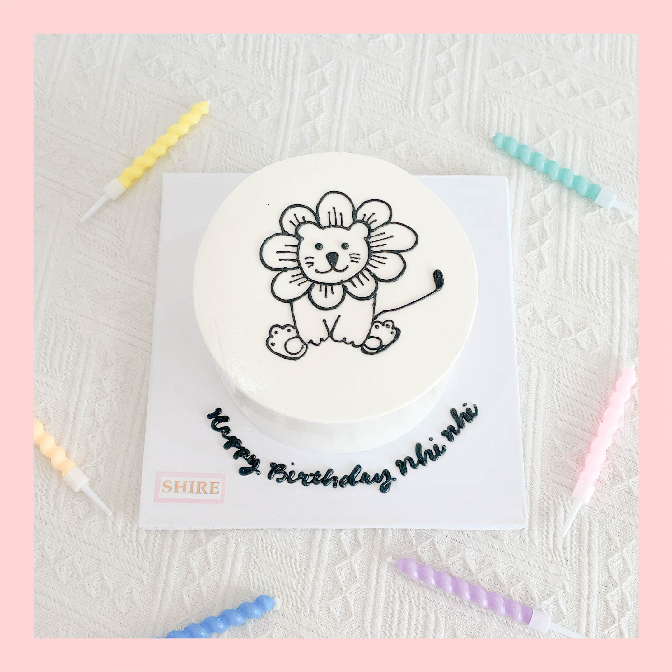 Bánh mini hình thú cute cho bé  - Bánh kem bơ mini 10-12cm