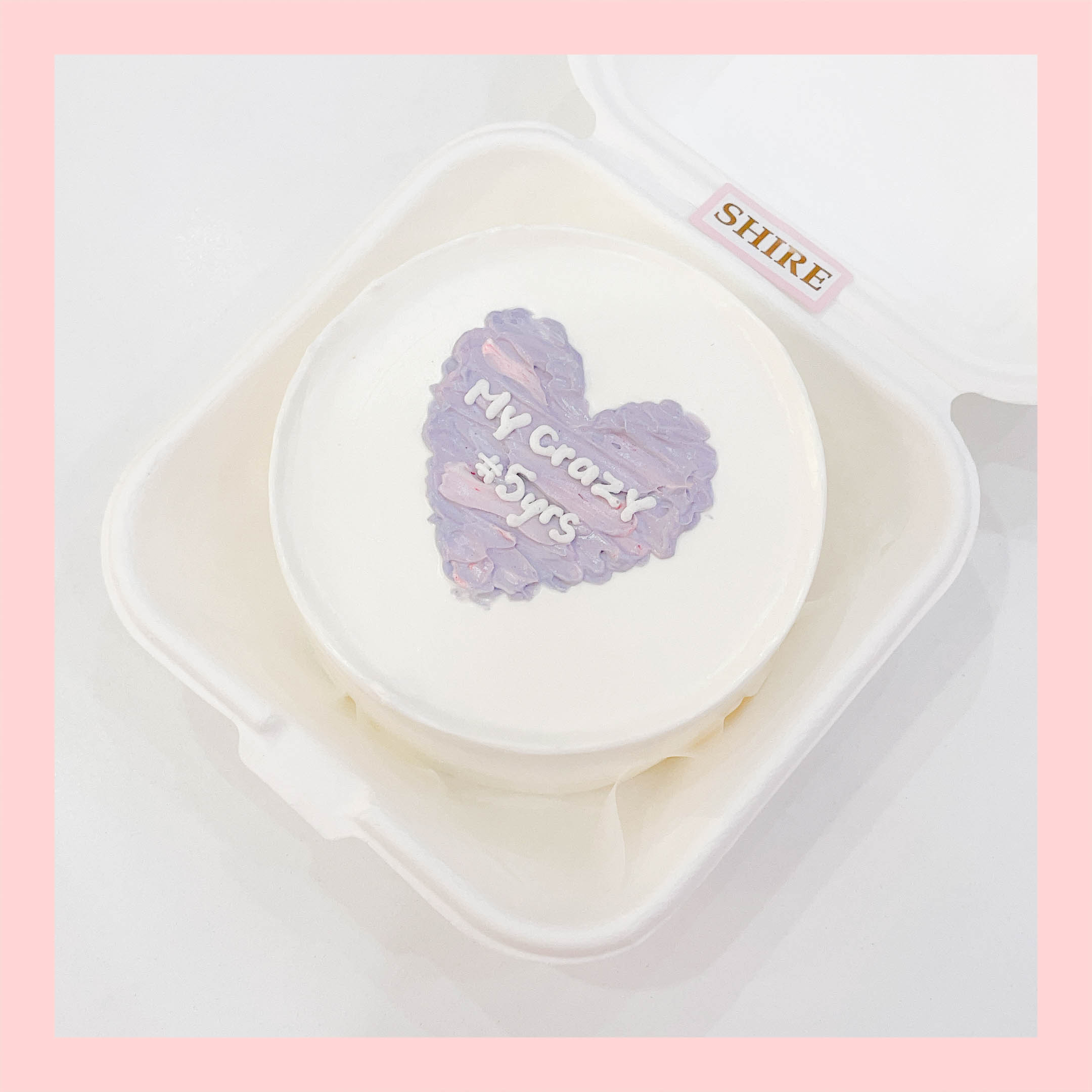 Mini Bento tone màu tím - Bánh kem bơ mini hộp bã mía
