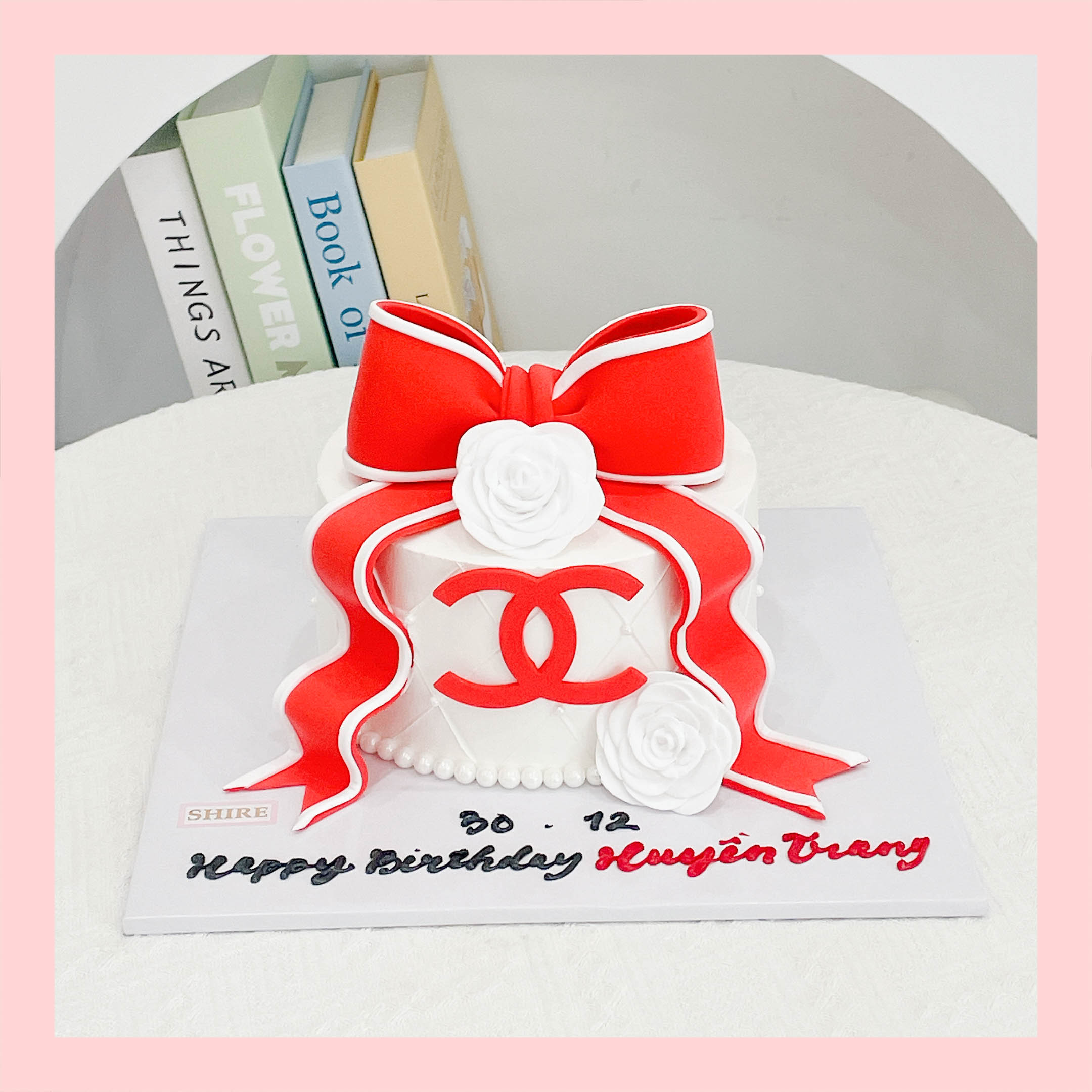 Bánh kem tạo hình nơ 3D xinh xắn cho nữ - Bánh kem fondant