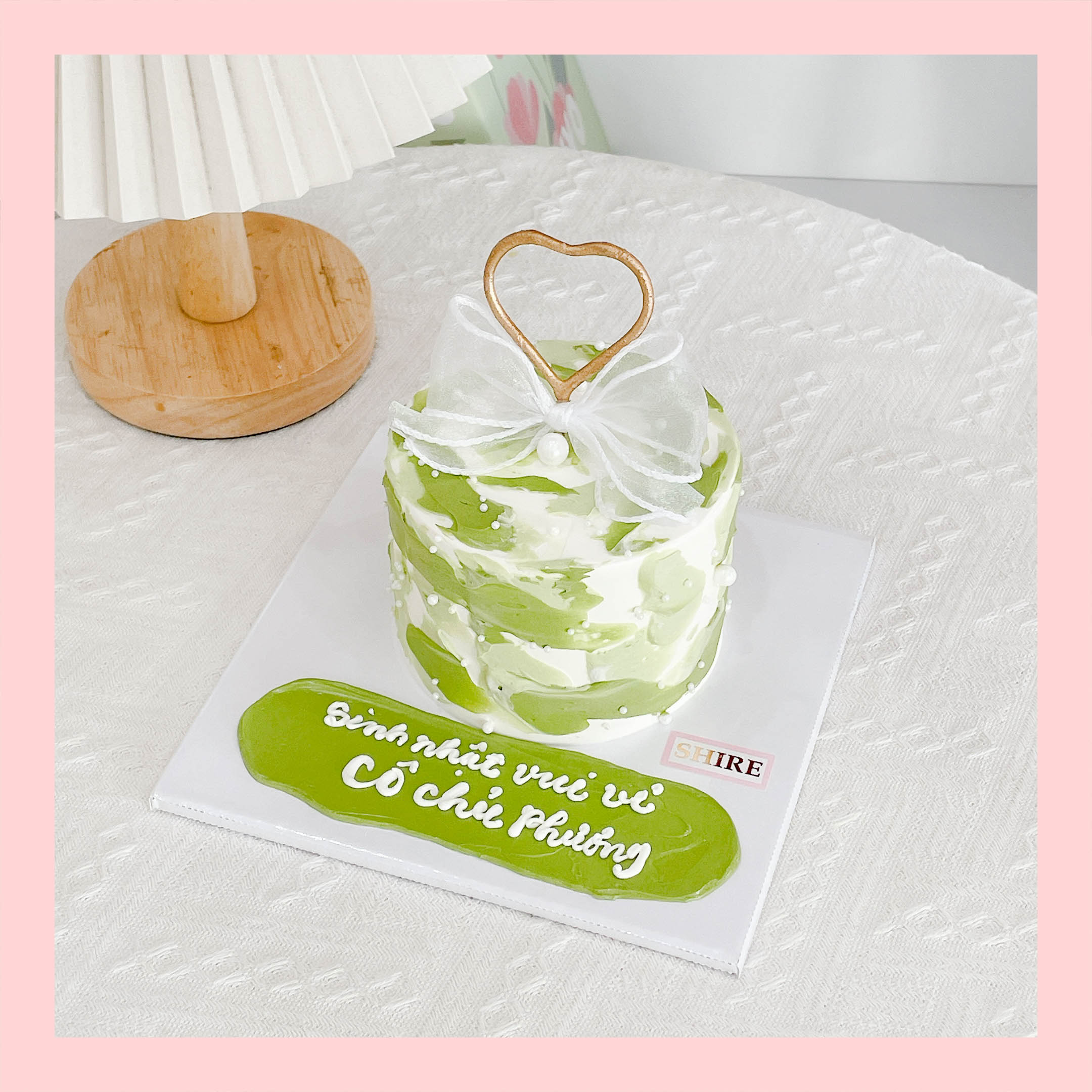 Bánh mini phụ kiện hiện đại - Bánh kem bơ mini 10-12cm