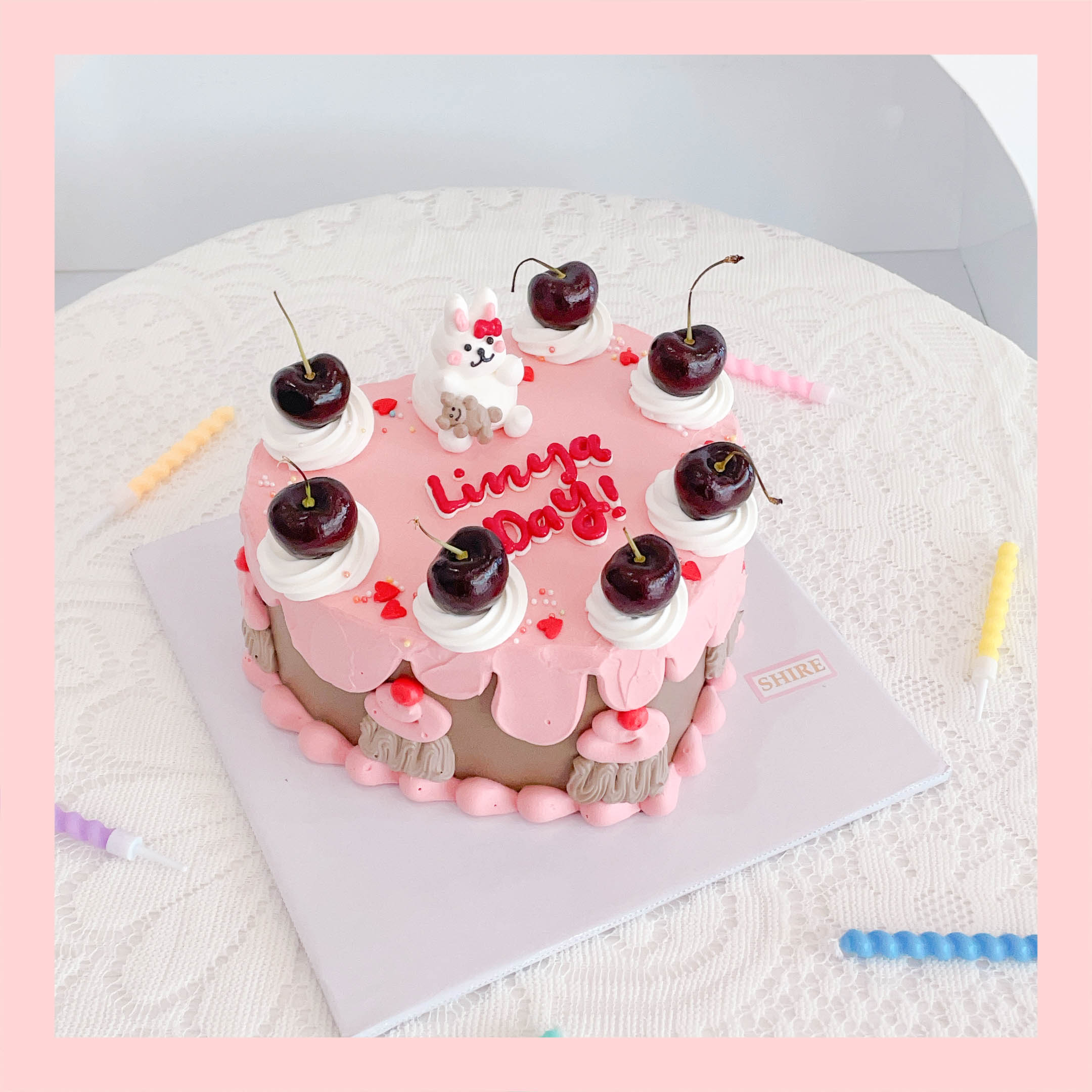 Bánh bơm thú hình con thỏ/con nhím/con cừu/capybara 3D dễ thương - Bánh sinh nhật trẻ em