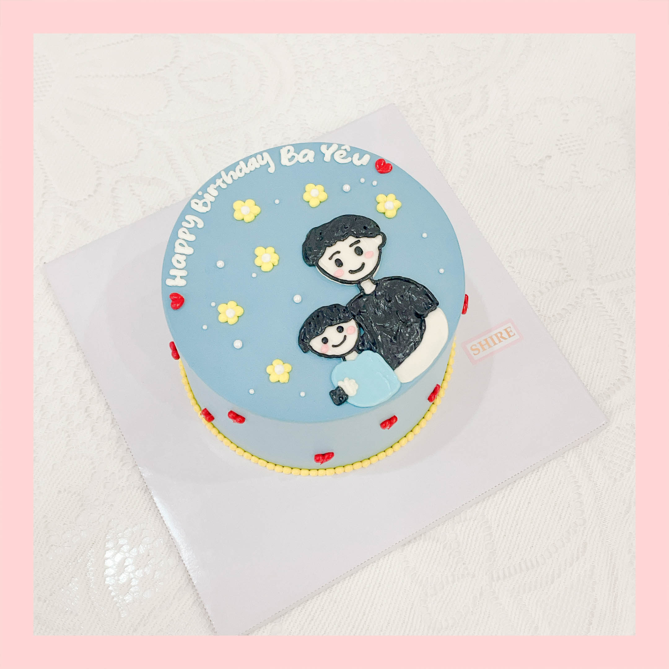 Bánh kem vẽ người nam - Bánh kem sinh nhật cho nam