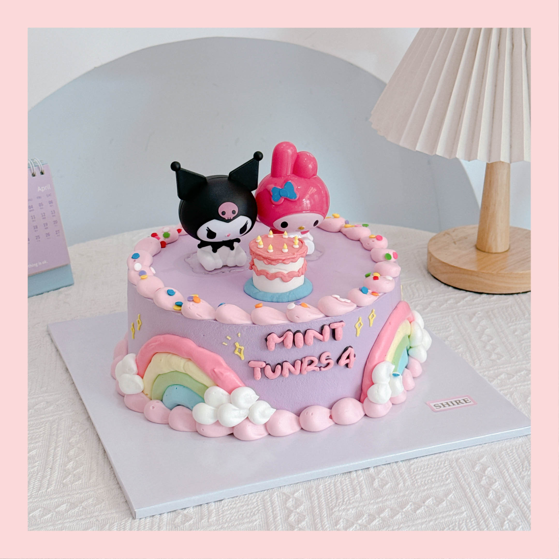 Bánh kem chủ đề nhân vật hoạt hình Sanrio/Labubu/Capybara/Crybaby dễ thương - Bánh sinh nhật trẻ em