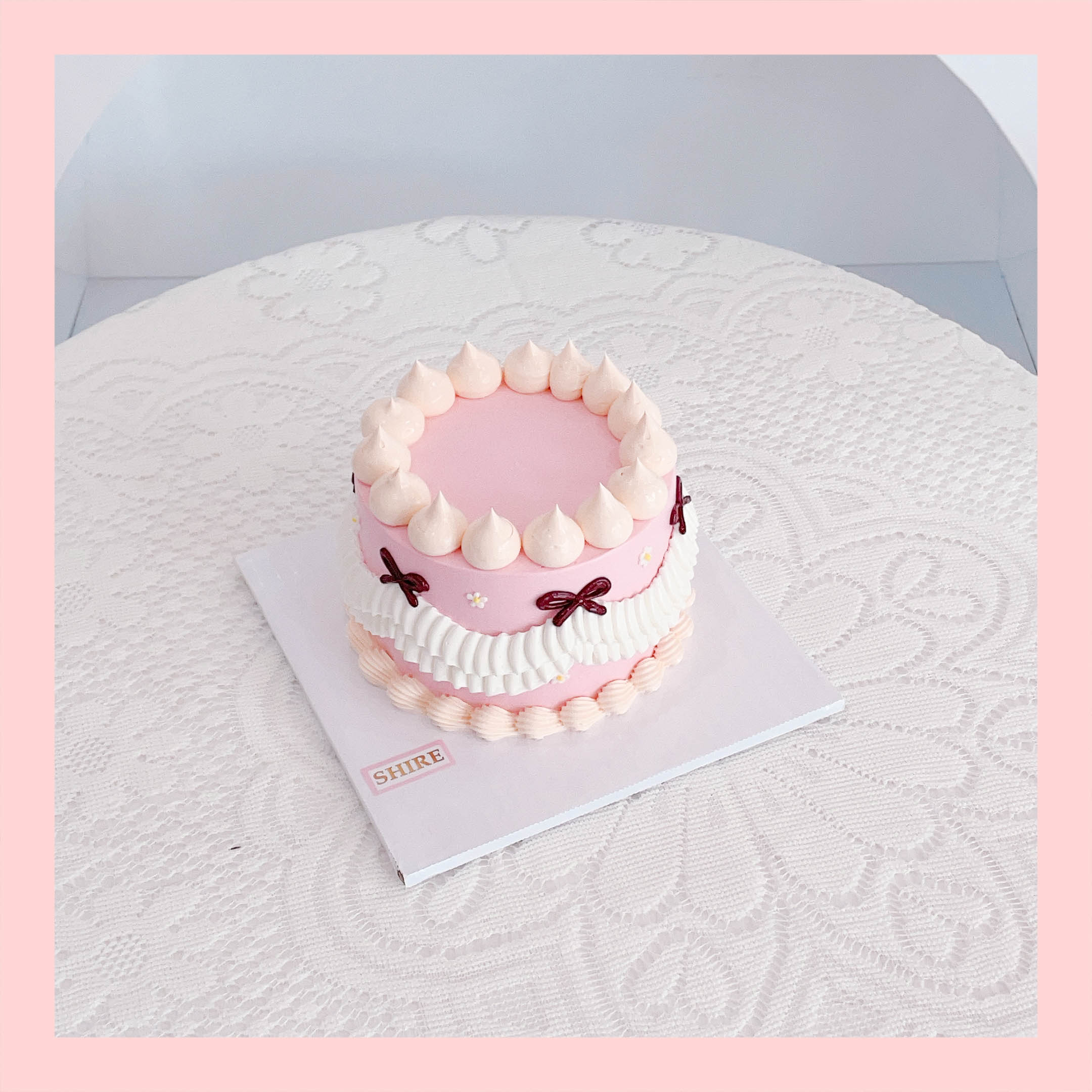 Bánh mini style Hàn Quốc -  Bánh kem bơ mini 10-12cm Korean style