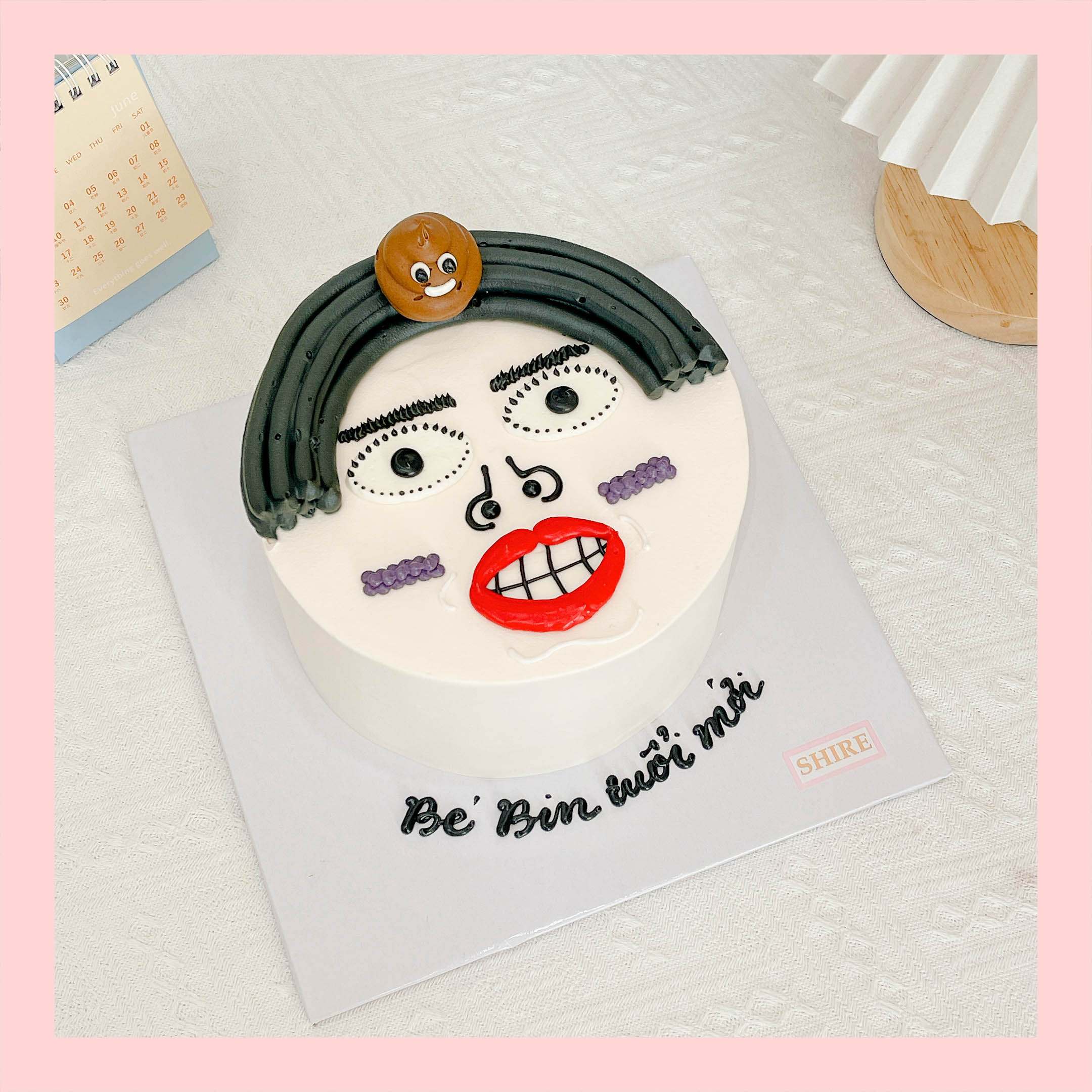 Bánh kem vẽ hình ngộ nghĩnh đáng yêu - Bánh kem sinh nhật