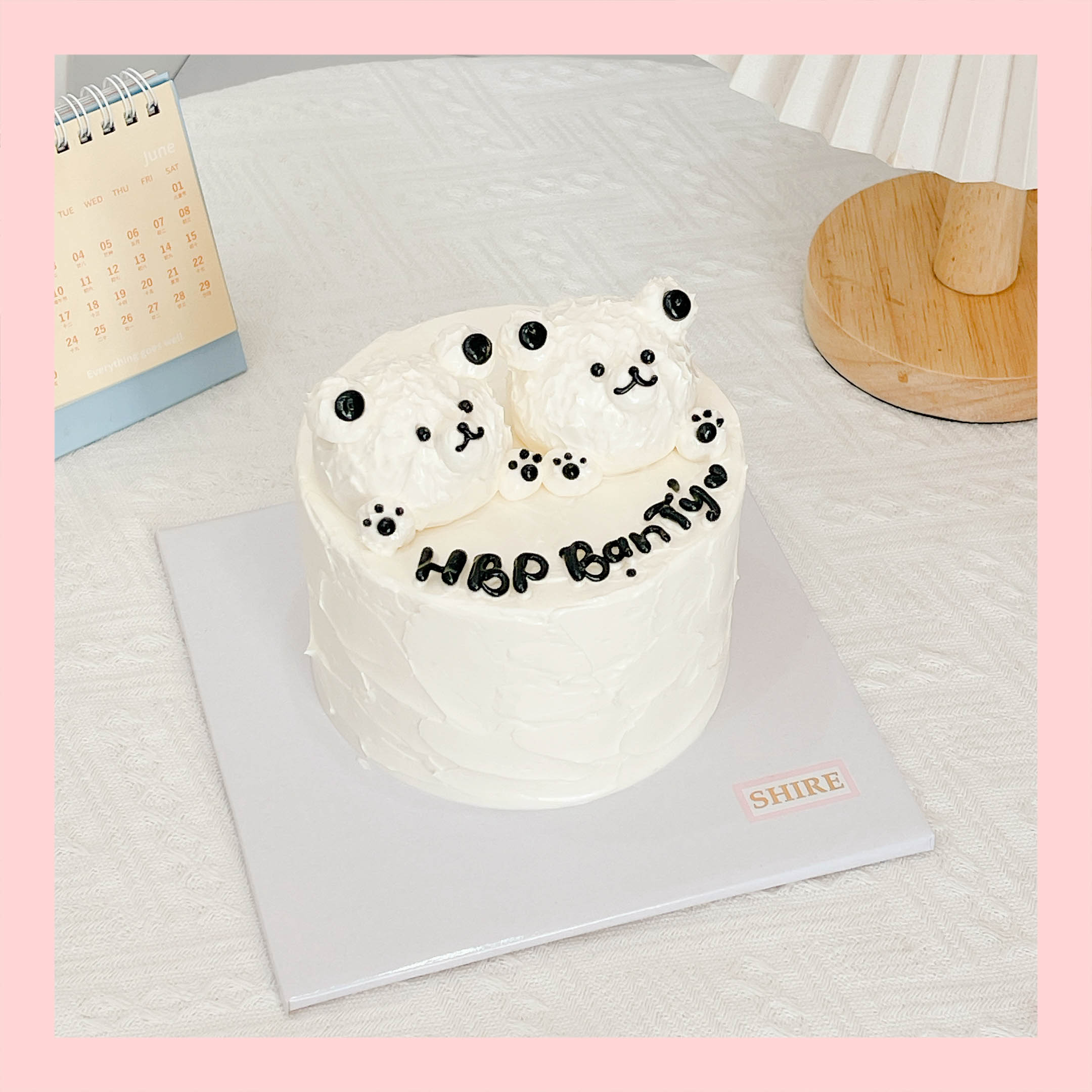 Bánh mini bơm thú 3D- Bánh kem bơ mini 10-12cm