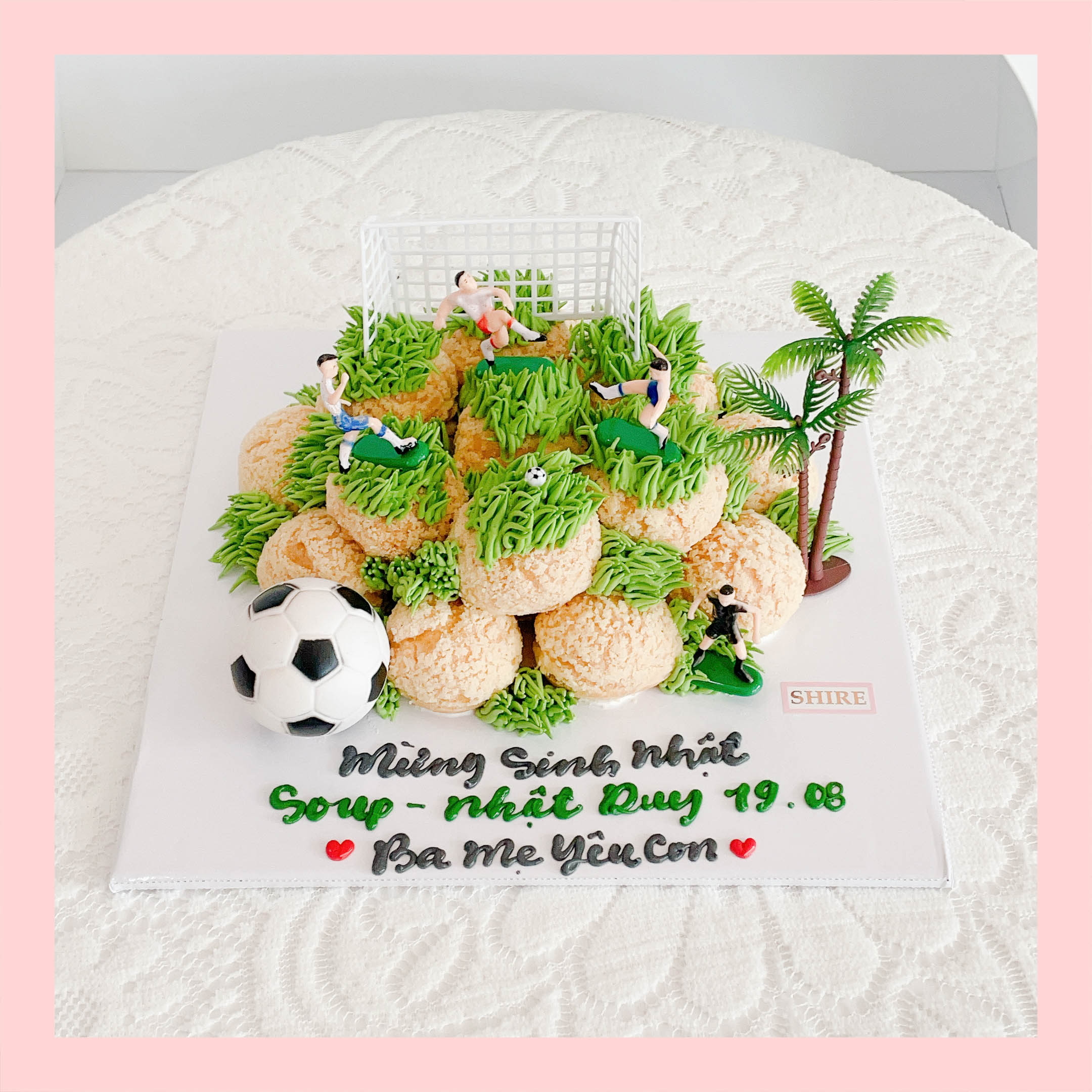 Su kem giòn sinh nhật cho bé - Choux creme trang trí phụ kiện