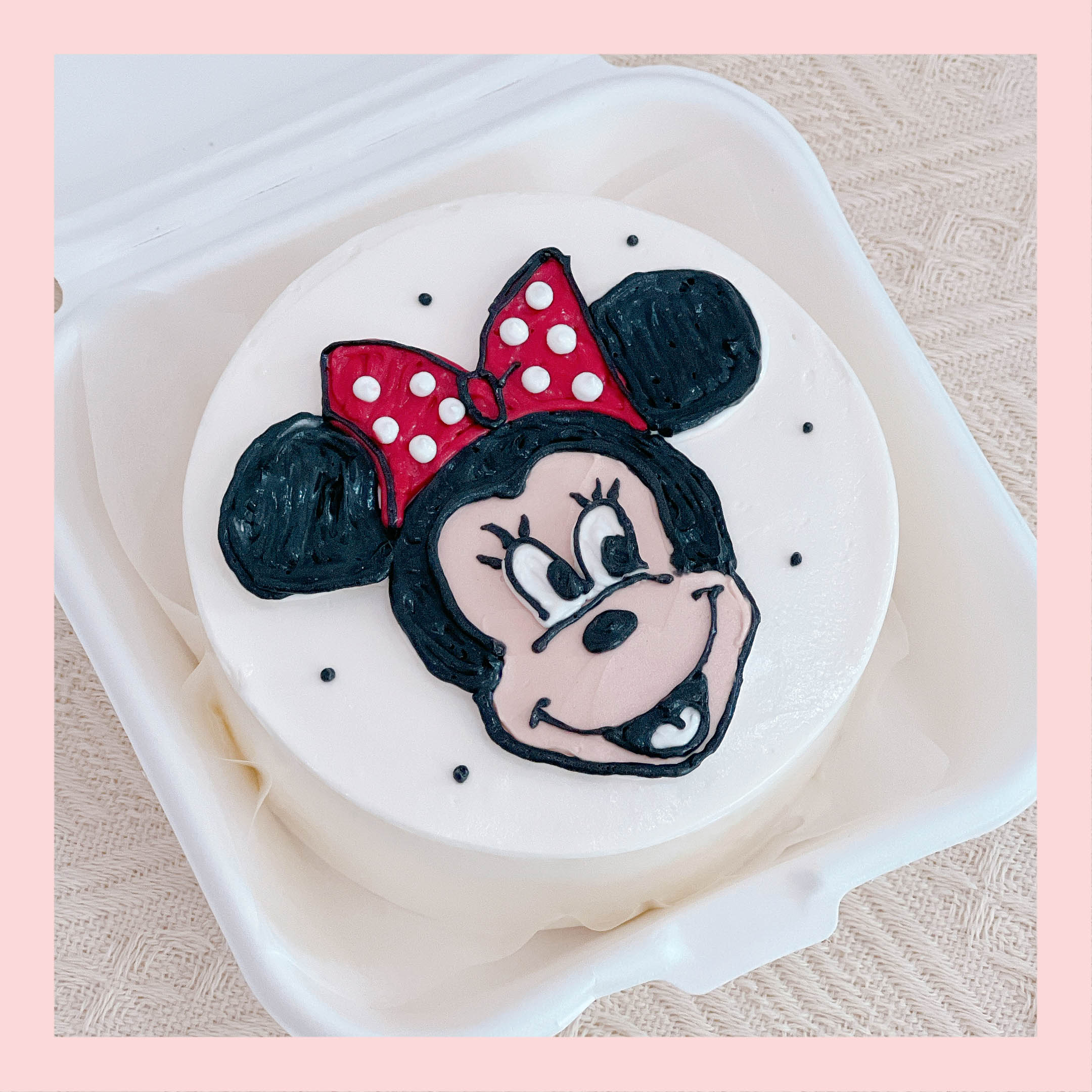 Mini Bento hình động vật dễ thương - Bánh kem bơ mini hộp bã mía