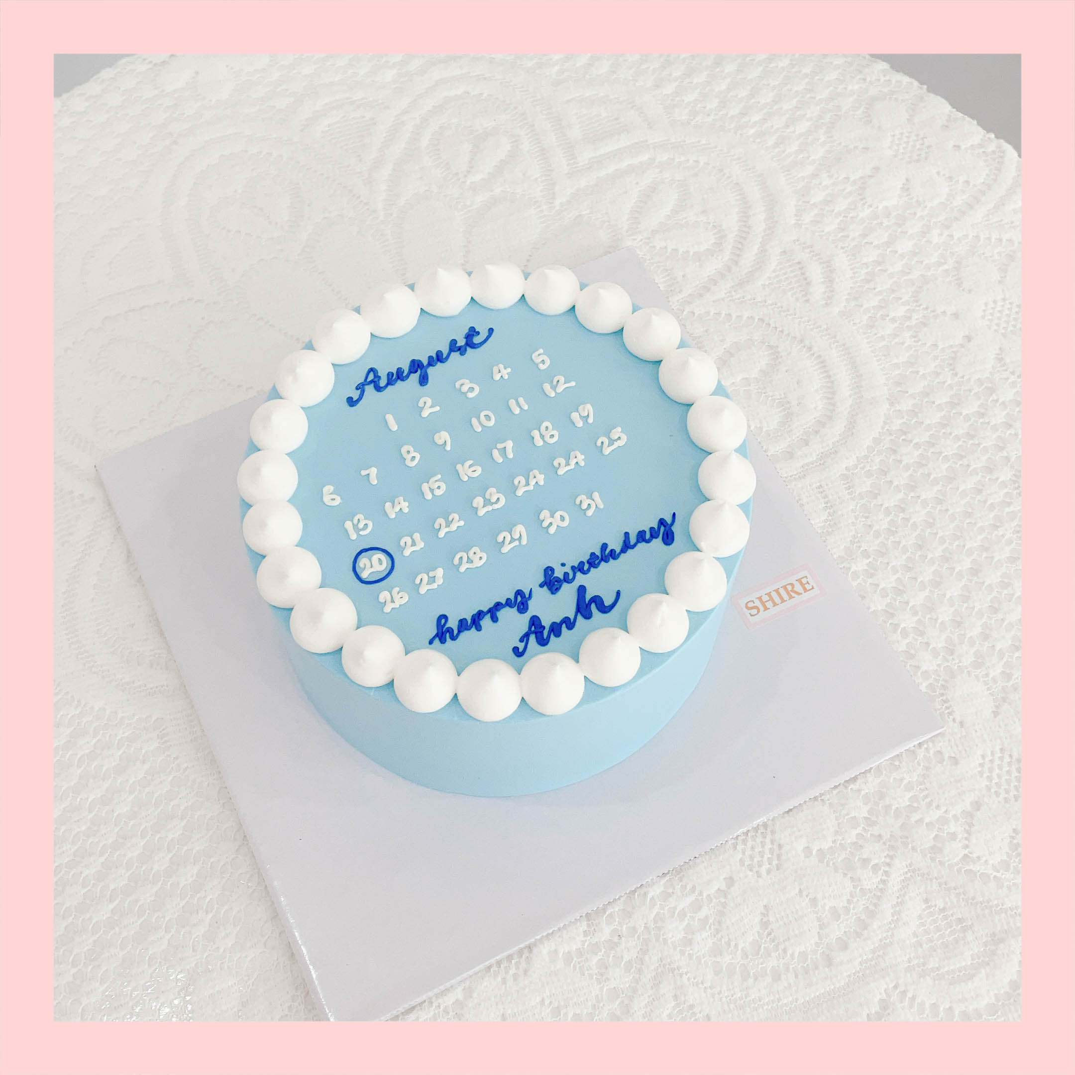 Bánh kem vẽ lịch - Bánh kem sinh nhật