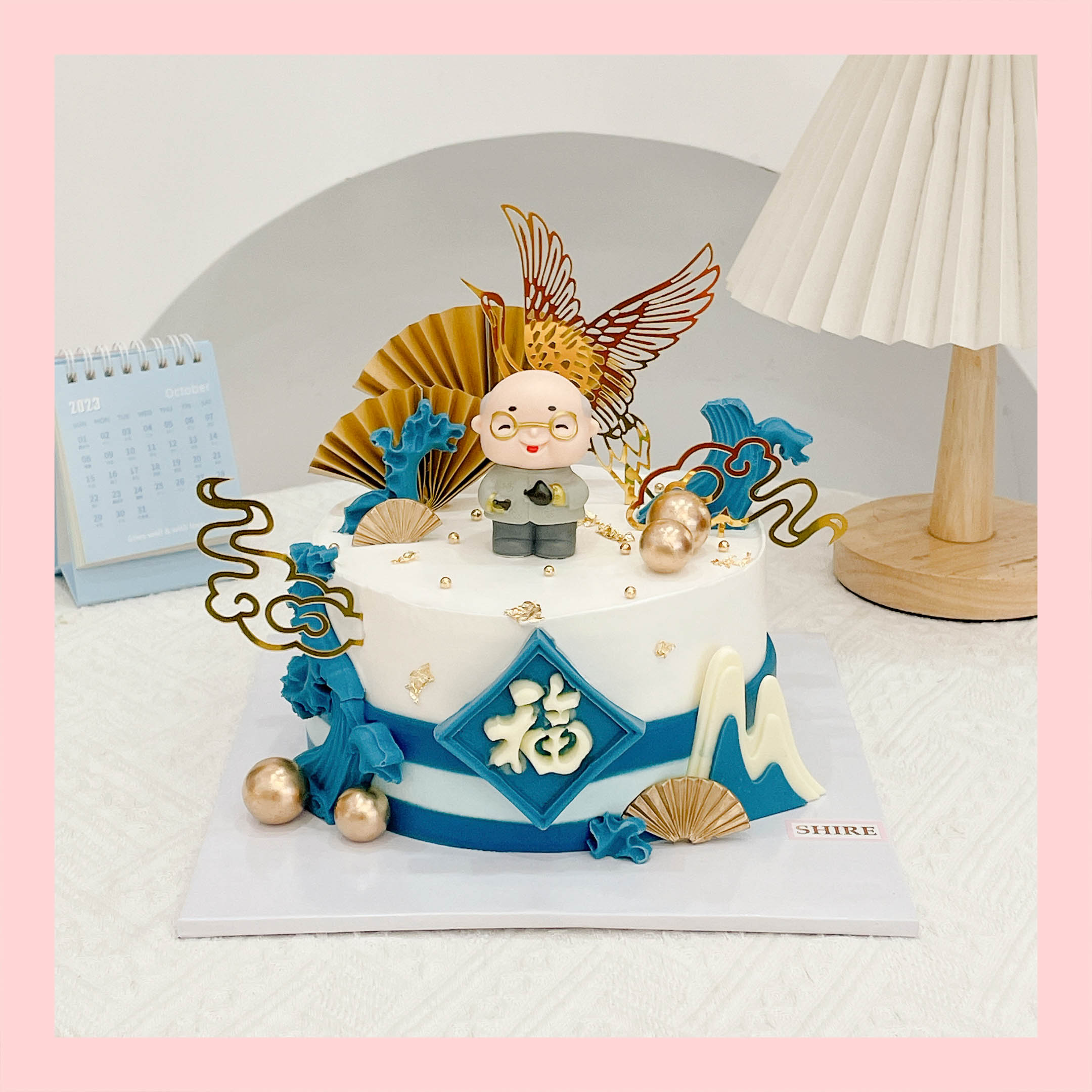 Bánh kem mừng thọ hiện đại