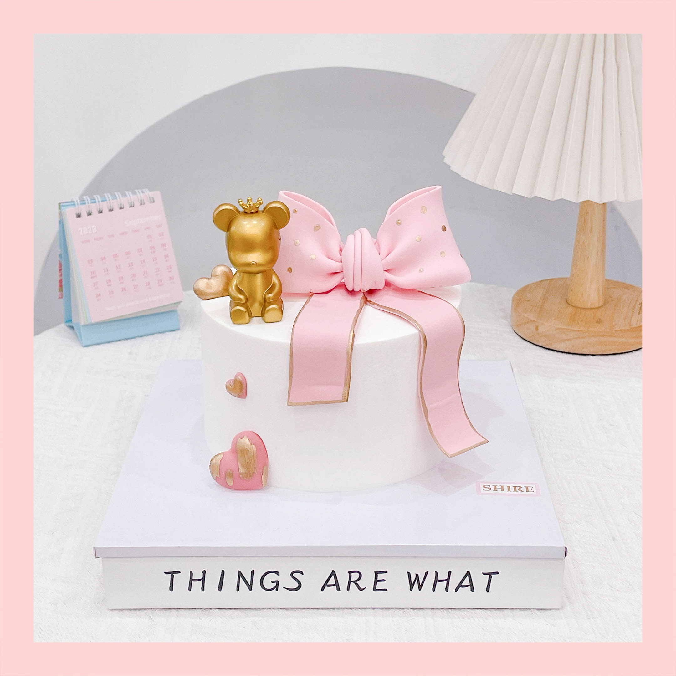 Bánh kem tạo hình nơ 3D xinh xắn cho nữ - Bánh kem fondant