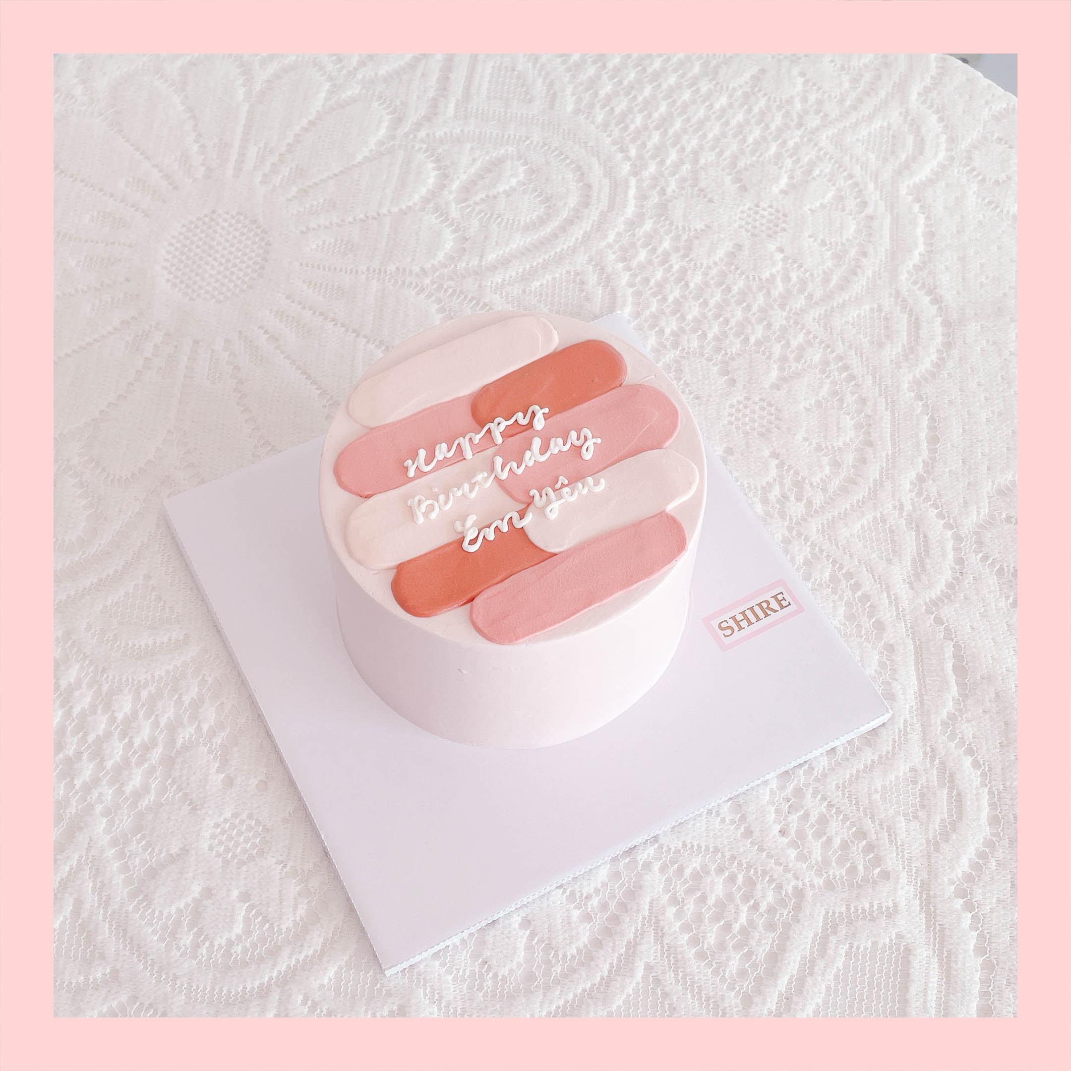 Bánh mini style Hàn Quốc -  Bánh kem bơ mini 10-12cm Korean style