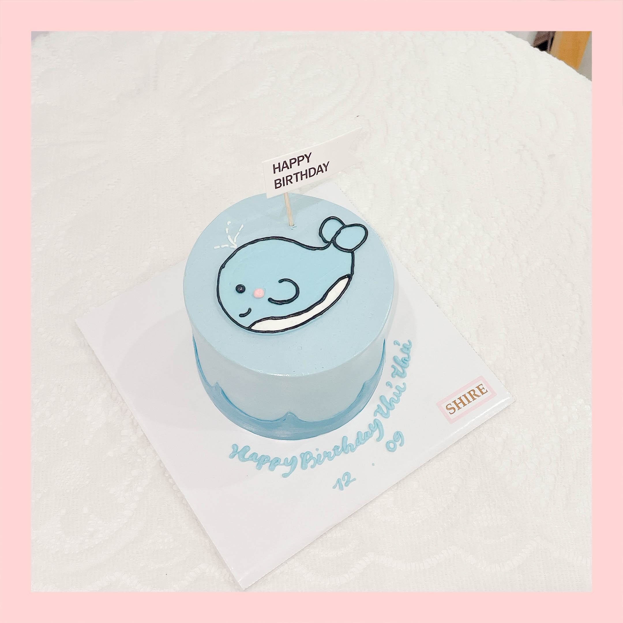 Bánh mini hình thú cute cho bé  - Bánh kem bơ mini 10-12cm