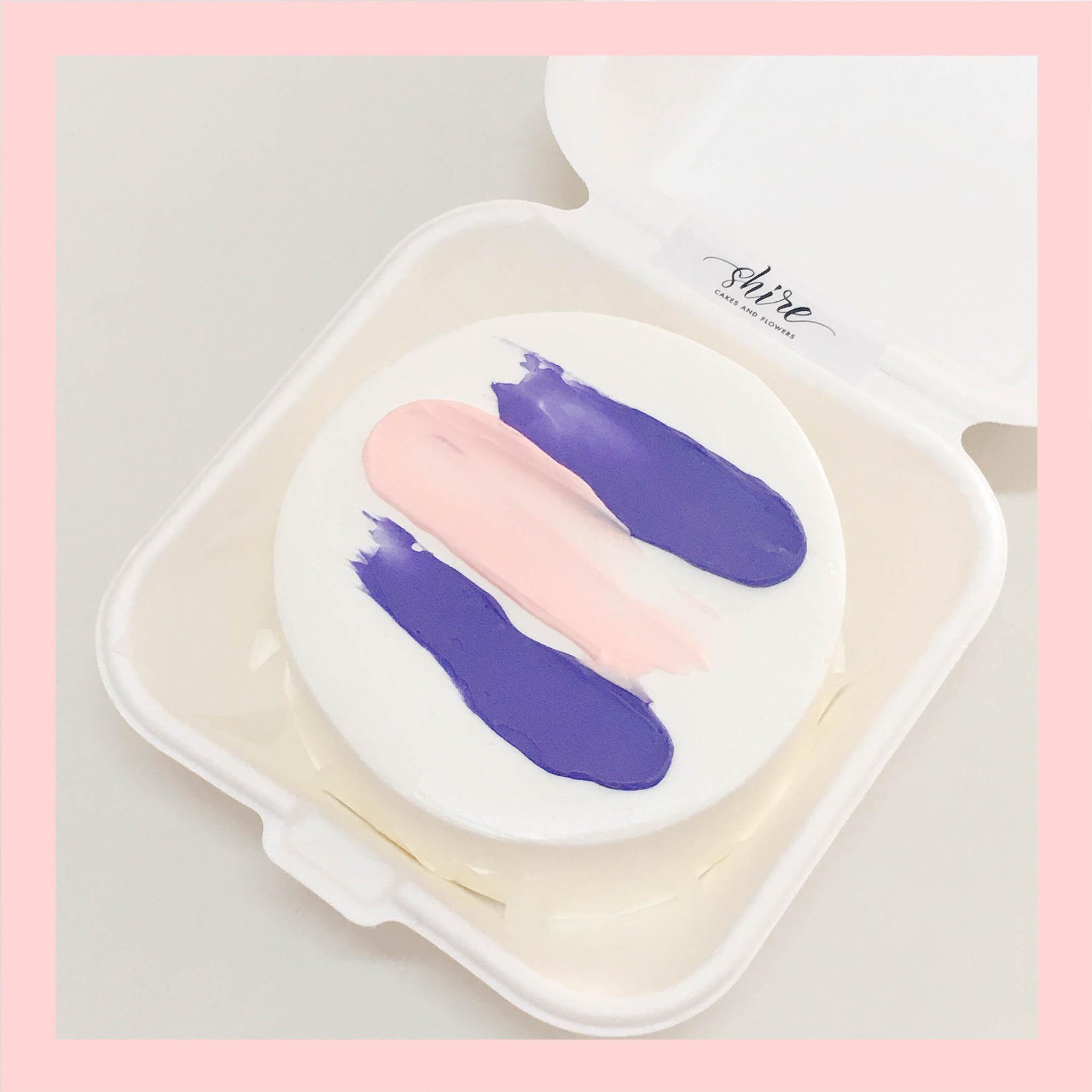 Mini Bento tone màu mix - Bánh kem bơ mini hộp bã mía