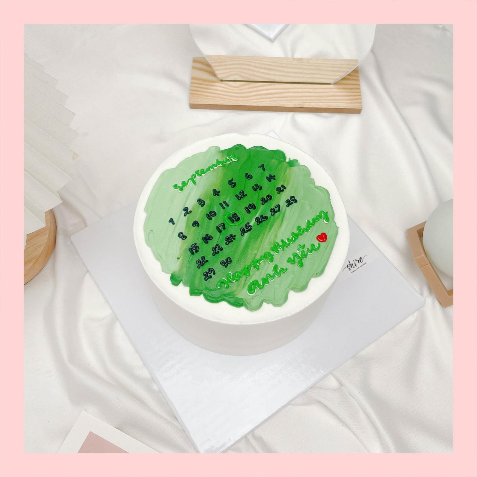 Bánh kem vẽ lịch - Bánh kem sinh nhật