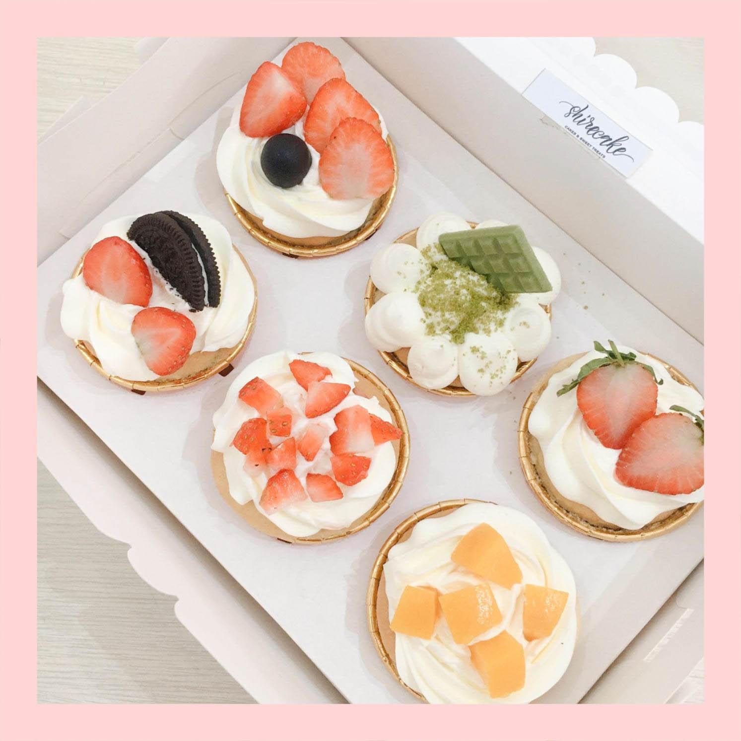 Set cupcake trái cây - Bánh sinh nhật dạng cupcake ổ