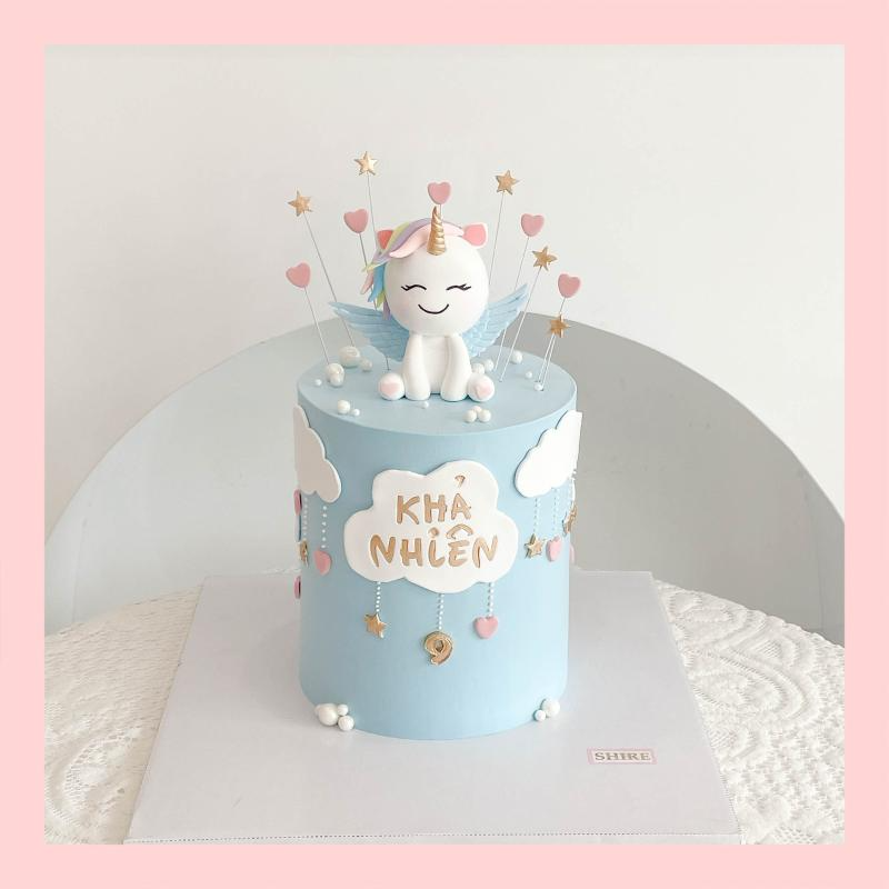 Bánh kem tạo hình kỳ lân Unicorn- Bánh kem fondant