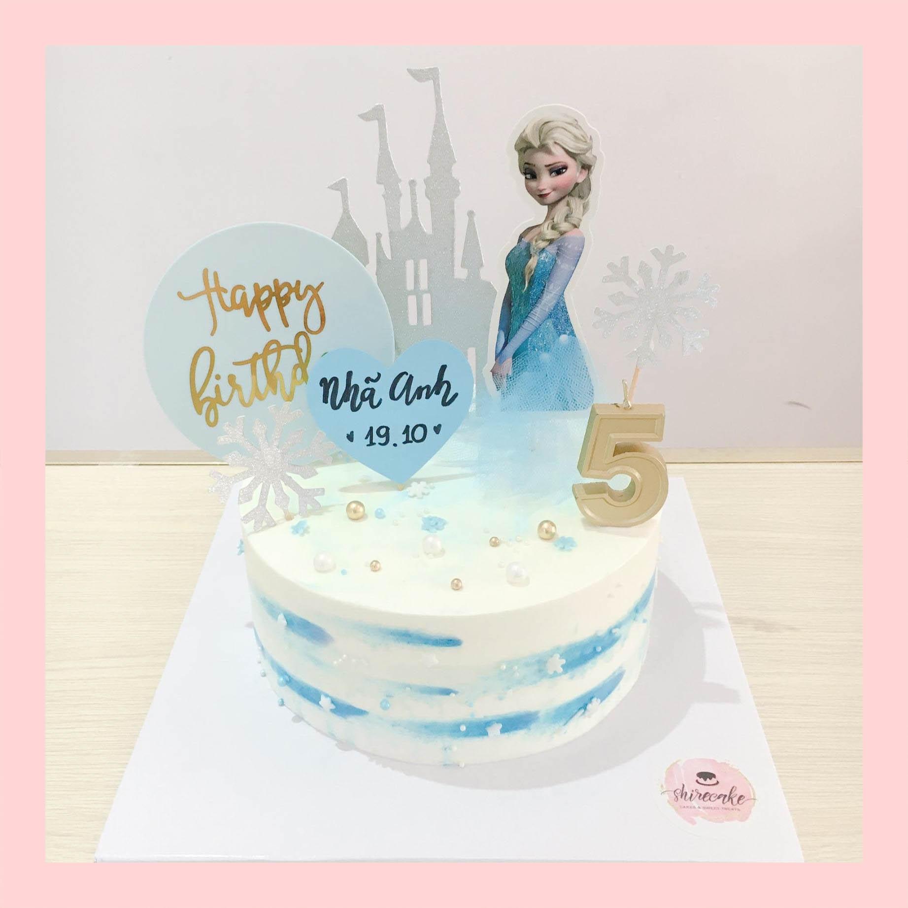 Bánh kem nữ hoàng băng giá Elsa - Bánh sinh nhật công chúa Disney