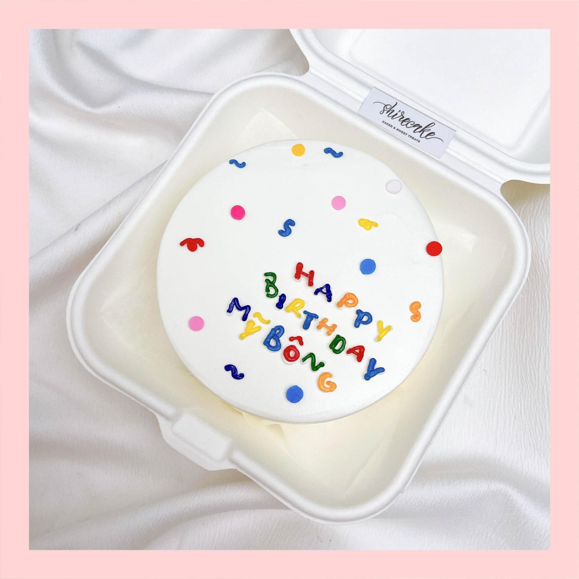 Mini Bento nhiều chủ đề - Bánh kem bơ mini hộp bã mía