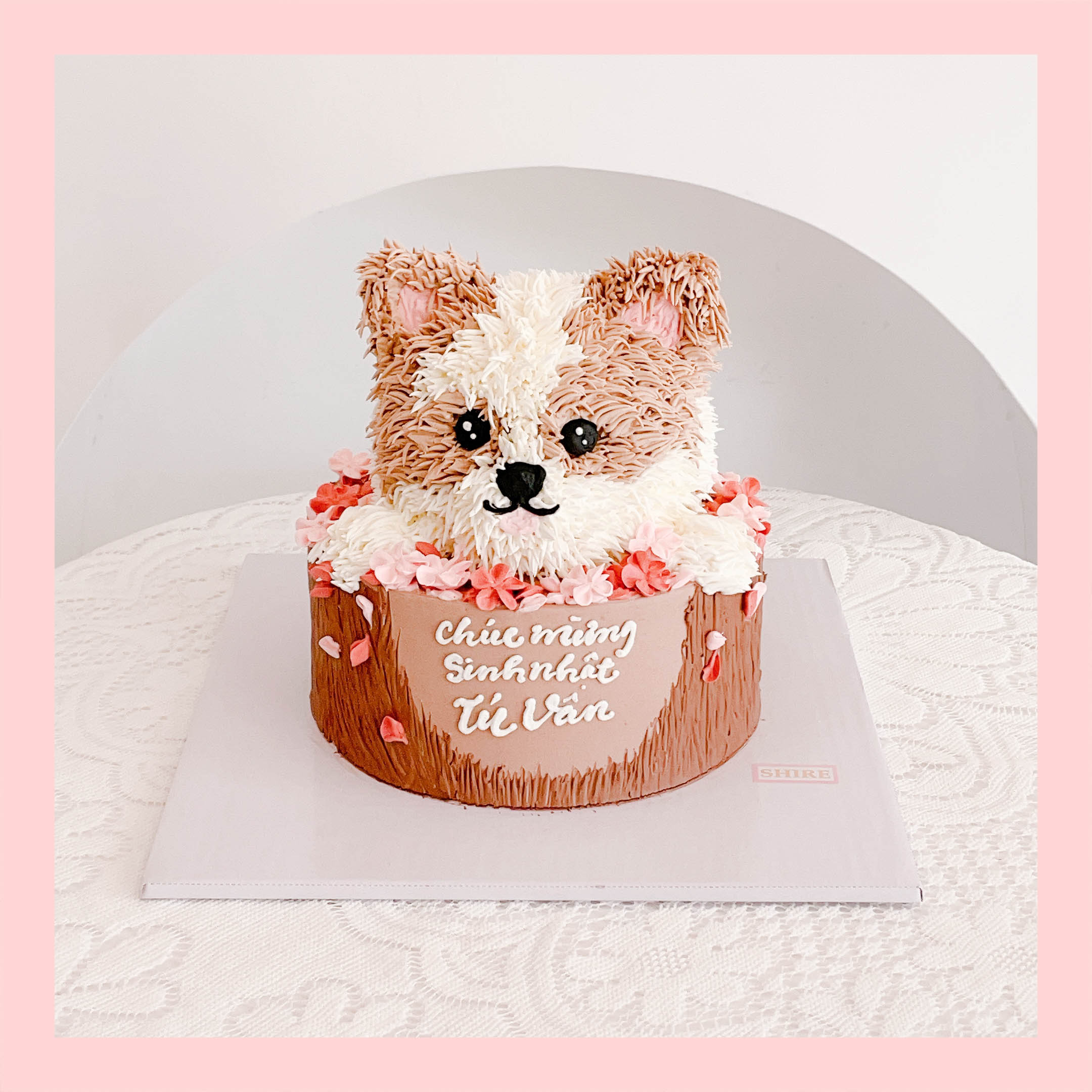 Bánh kem tạo hình con mèo/ con chó 3D cho các bé - Bánh kem sinh nhật