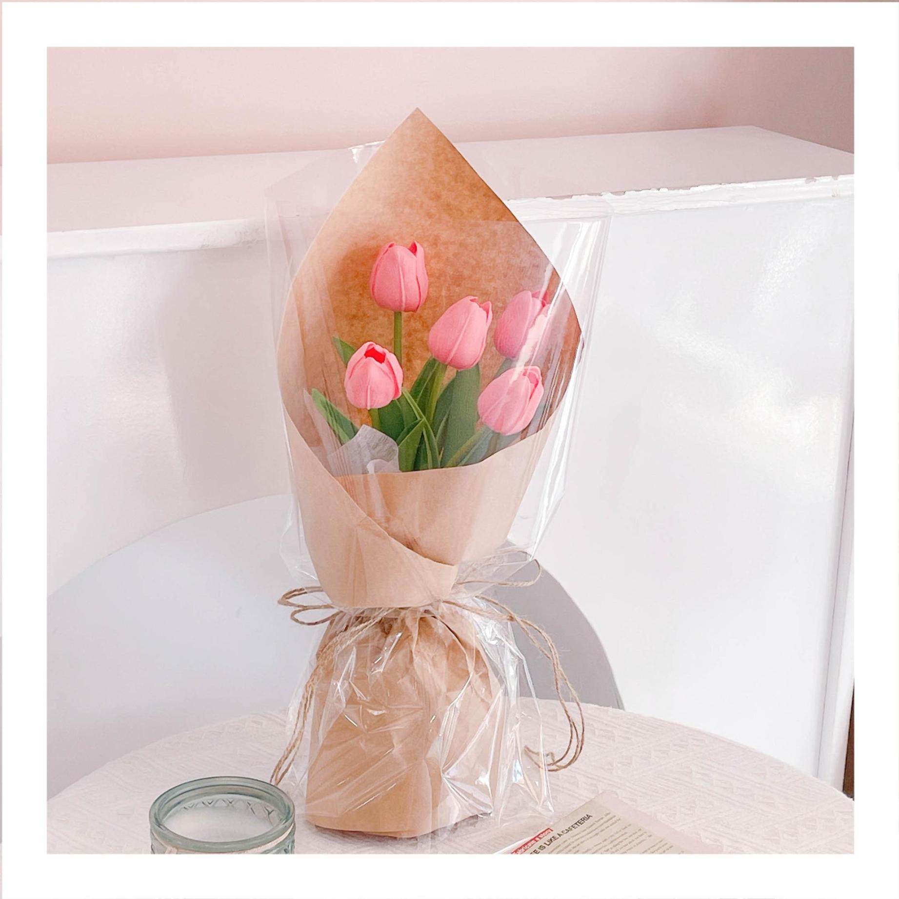 Hoa tulip PU dạng bó