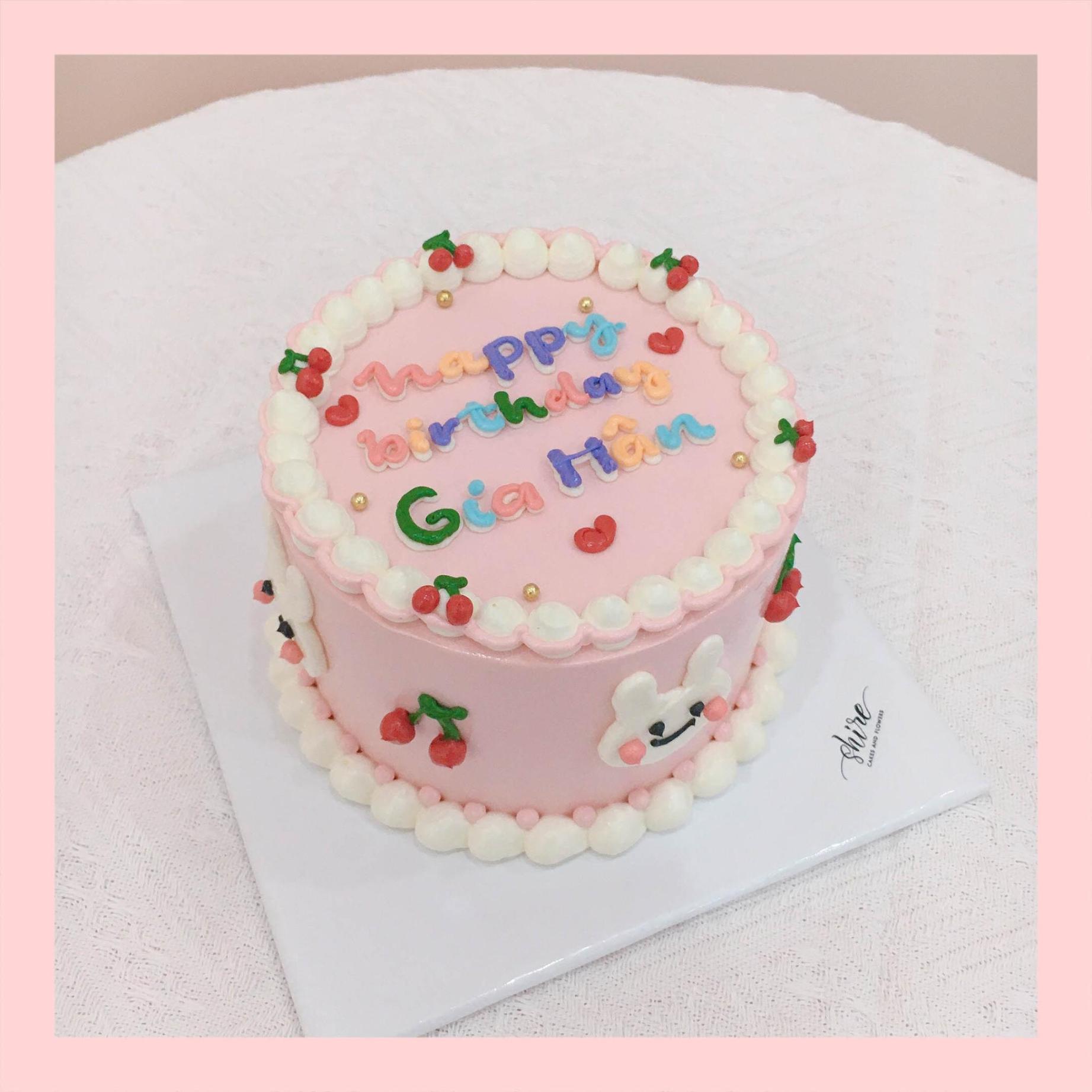 Bánh mini style Hàn Quốc -  Bánh kem bơ mini 10-12cm Korean style