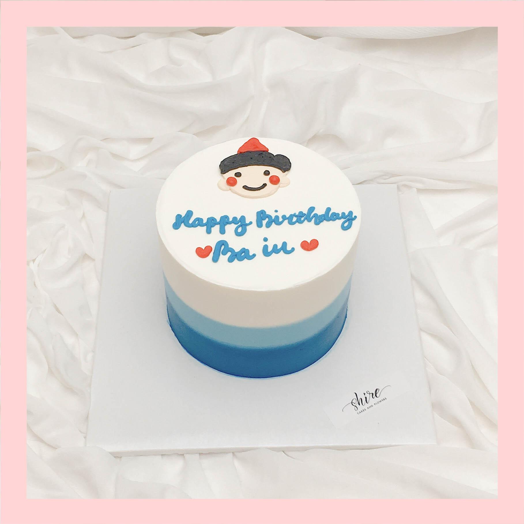 Bánh mini vẽ người - Bánh kem bơ mini 10-12cm