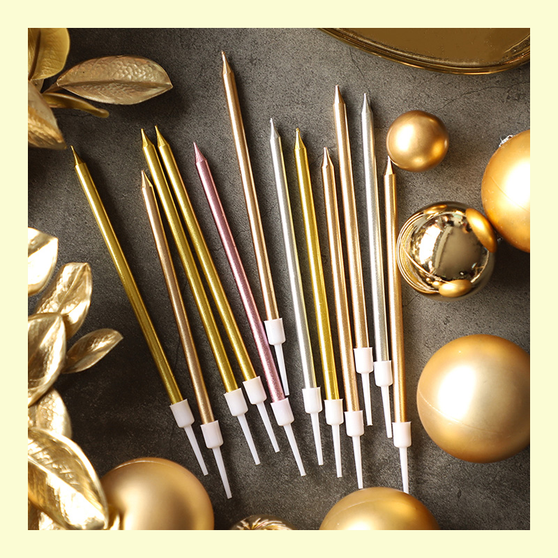 Nến sinh nhật nhũ đơn cao cấp